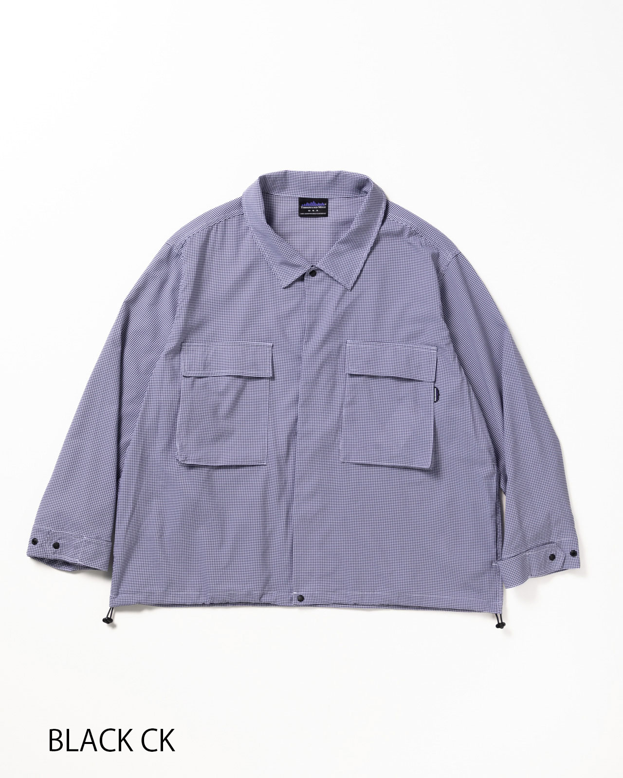 [M's]BDU DRAWCODE JACKET HIGH AIR PERMEABILITY CHECK/BDUドローコードジャケット