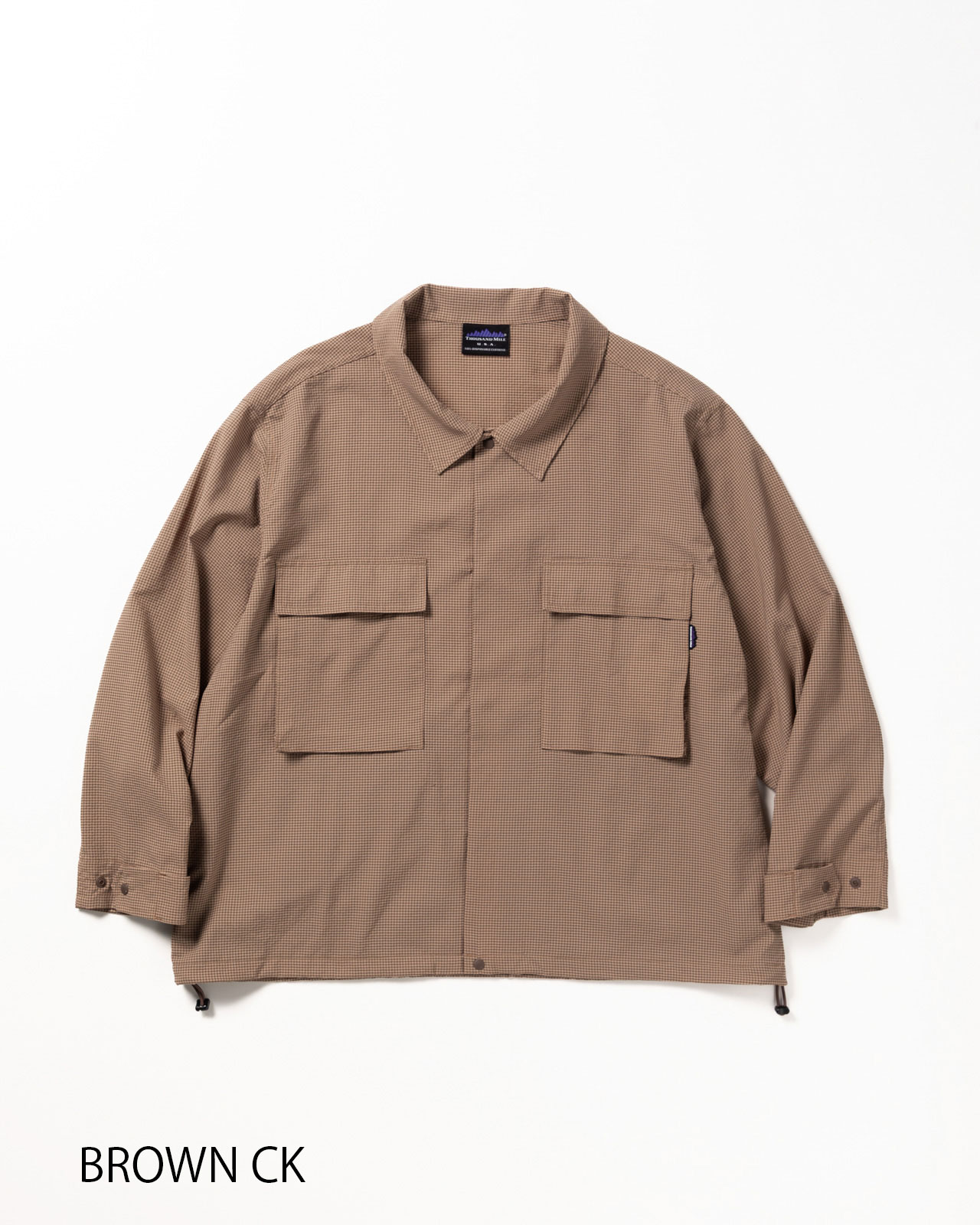 [M's]BDU DRAWCODE JACKET HIGH AIR PERMEABILITY CHECK/BDUドローコードジャケット