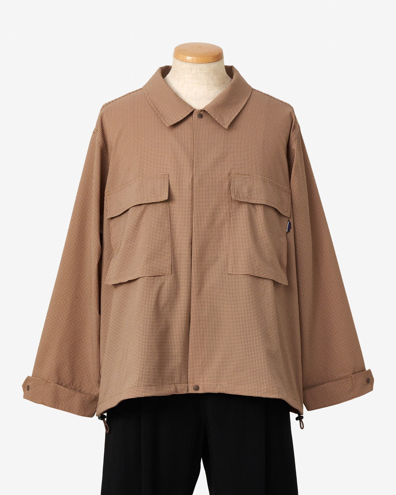 [M's]BDU DRAWCODE JACKET HIGH AIR PERMEABILITY CHECK/BDUドローコードジャケット