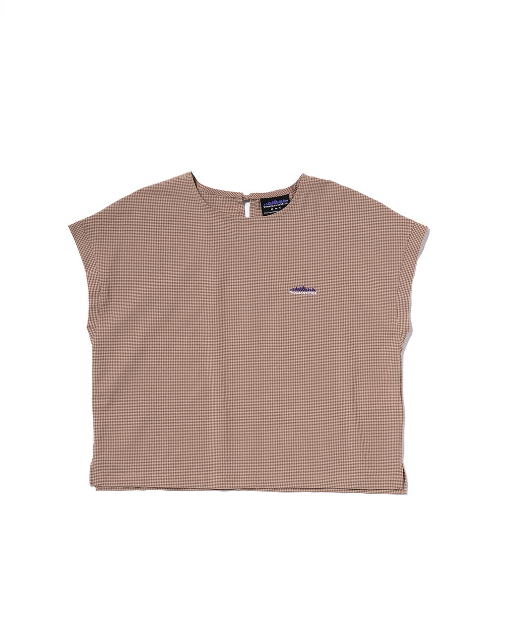 [L's]FRENCH SLEEVE SHIRT & LONG PANTS SET HIGH AIR PERMEABILITY CHECK/フレンチスリーブシャツ＆ロングパンツセット