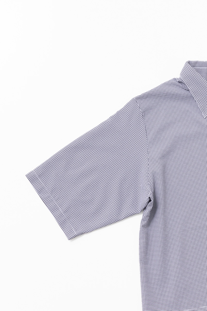 [L's]THREE QUARTER SLEEVE SHIRT HIGH AIR PERMEABILITY CHECK/スリークオータースリーブシャツ