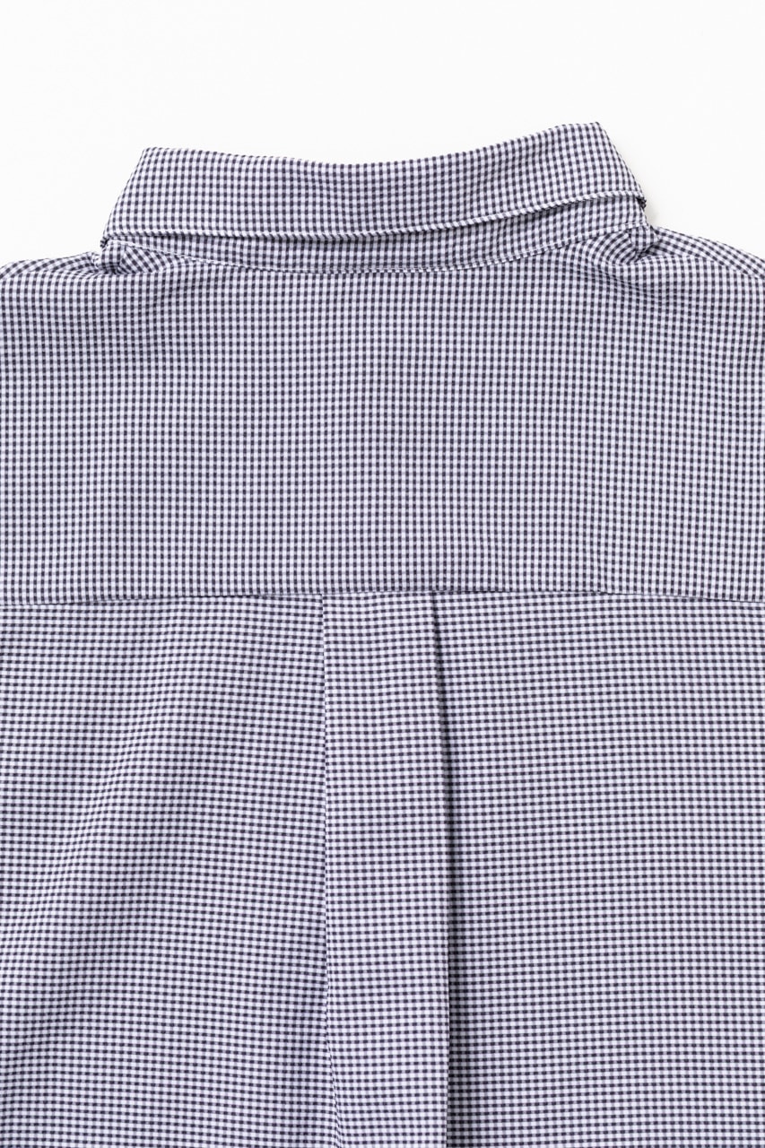 [L's]THREE QUARTER SLEEVE SHIRT HIGH AIR PERMEABILITY CHECK/スリークオータースリーブシャツ
