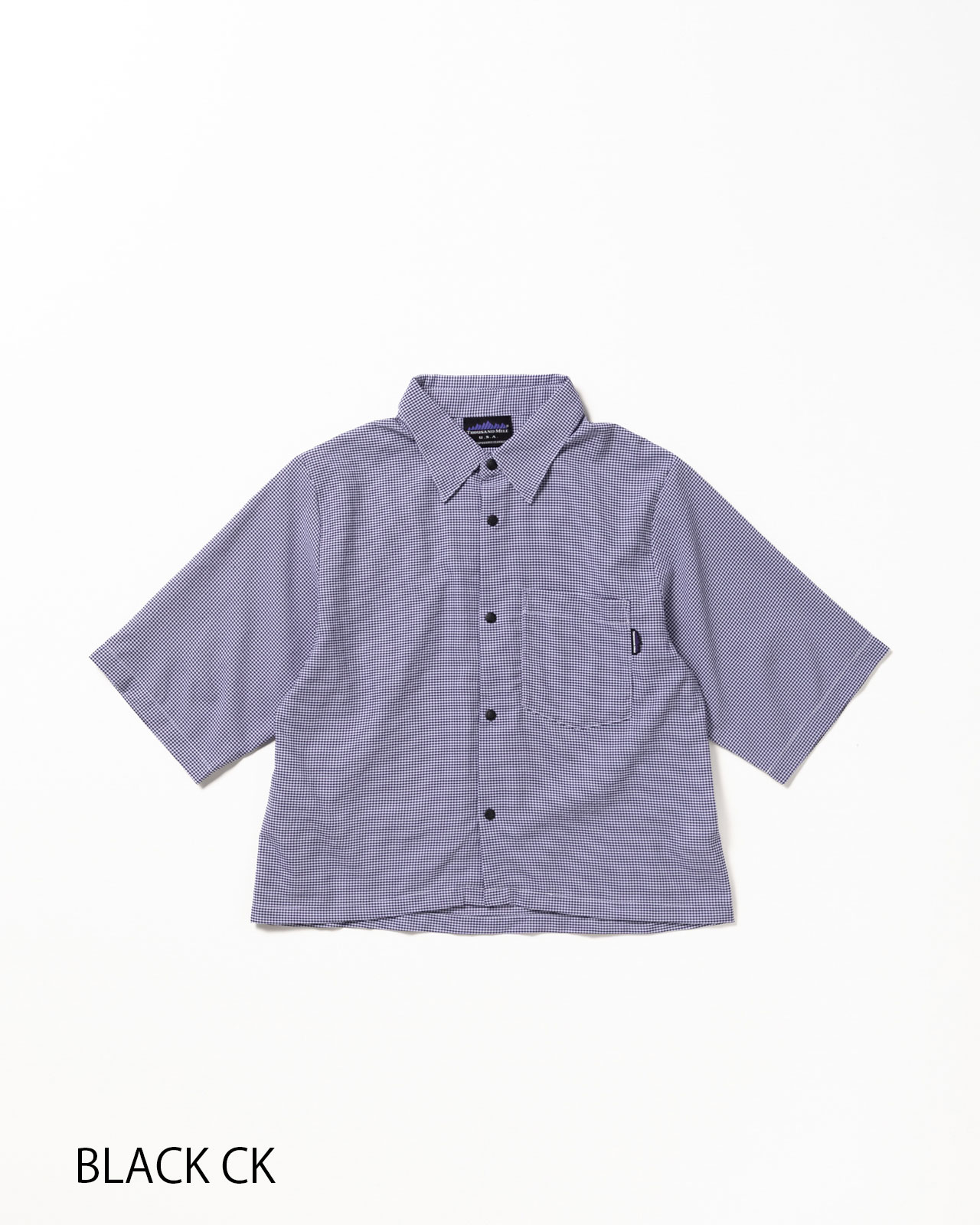 [L's]THREE QUARTER SLEEVE SHIRT HIGH AIR PERMEABILITY CHECK/スリークオータースリーブシャツ