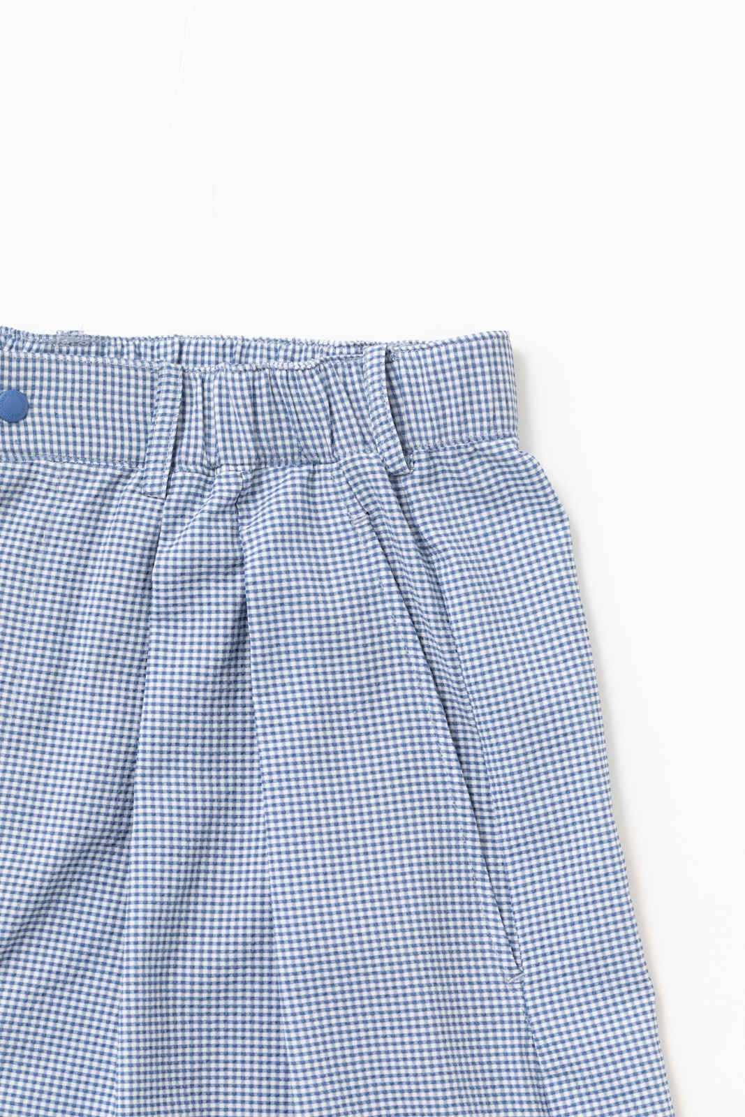[L's]TUCK SHORT PANTS HIGH AIR PERMEABILITY CHECK/タックショートパンツ