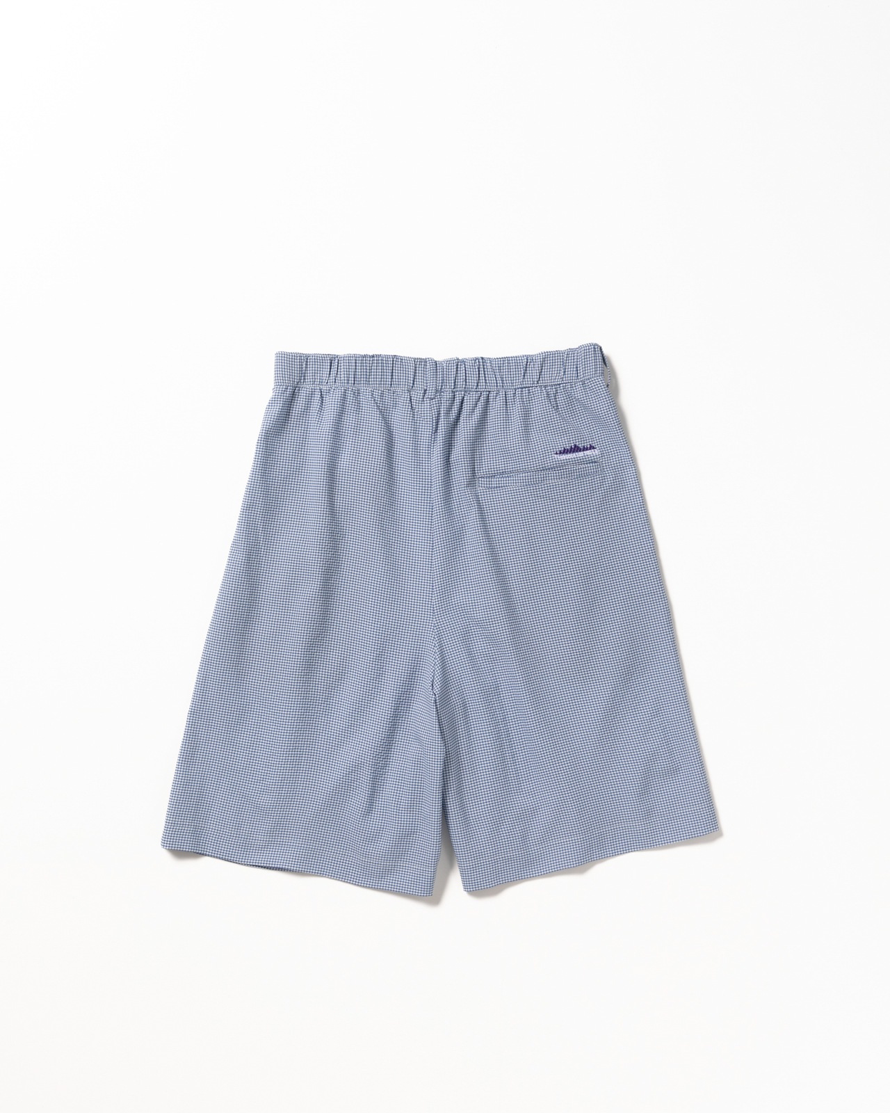 L's]TUCK SHORT PANTS HIGH AIR PERMEABILITY CHECK/タックショート