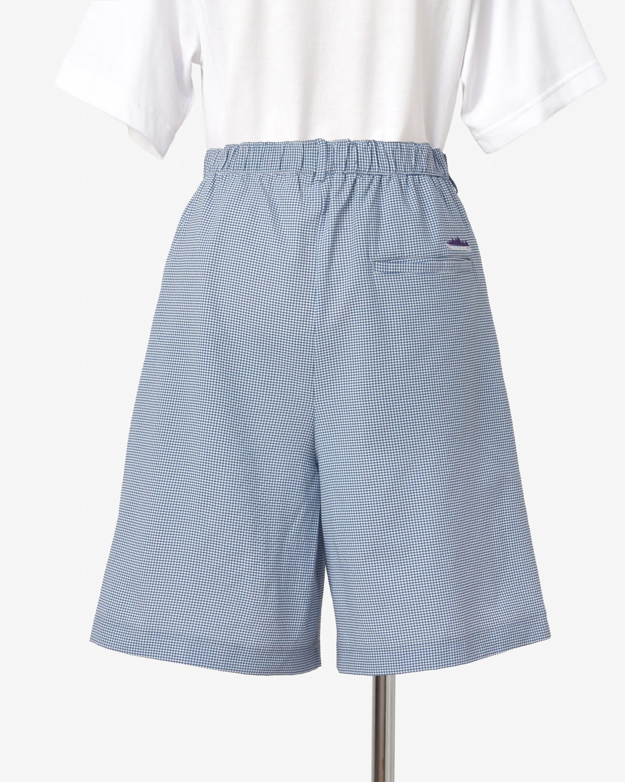 [L's]TUCK SHORT PANTS HIGH AIR PERMEABILITY CHECK/タックショートパンツ