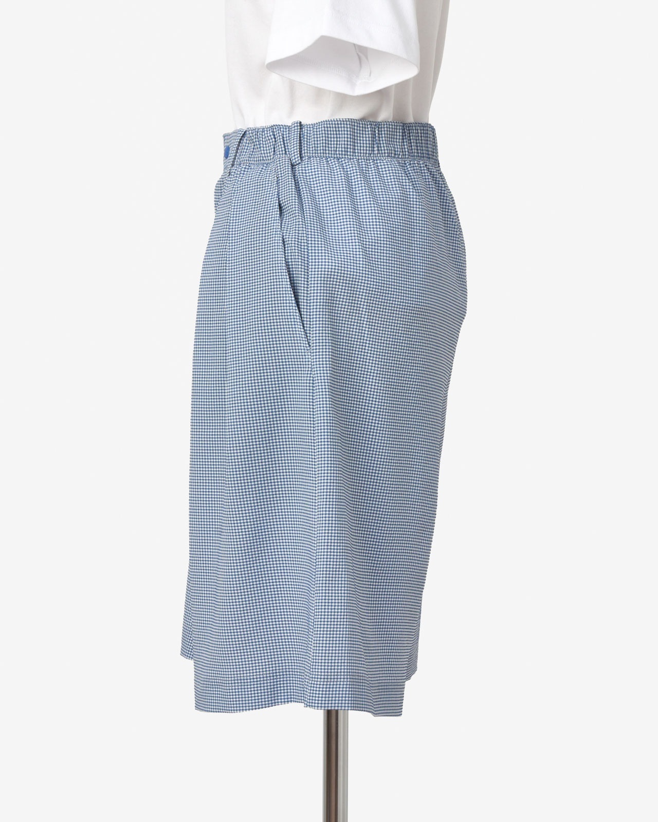 [L's]TUCK SHORT PANTS HIGH AIR PERMEABILITY CHECK/タックショートパンツ
