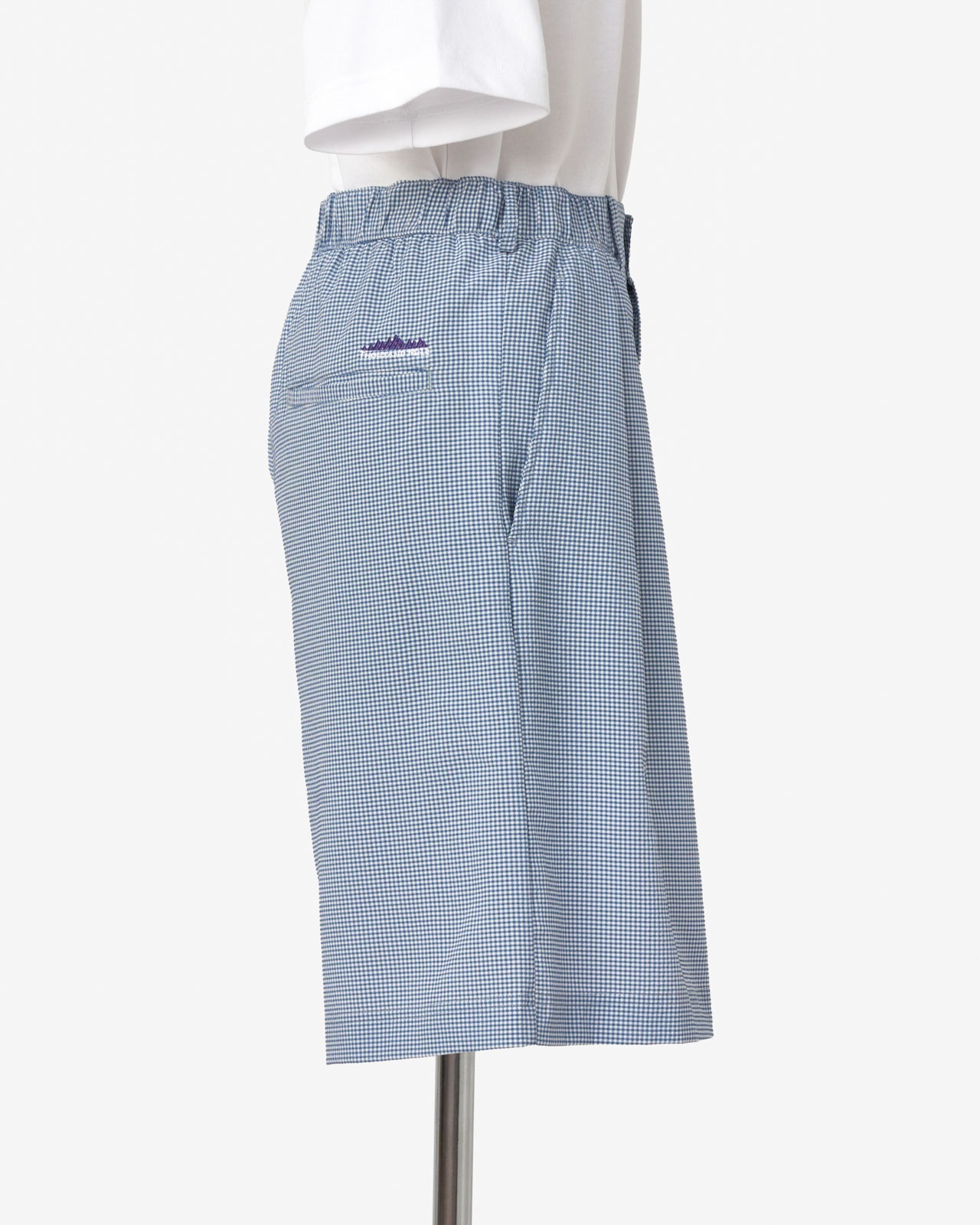 [L's]TUCK SHORT PANTS HIGH AIR PERMEABILITY CHECK/タックショートパンツ