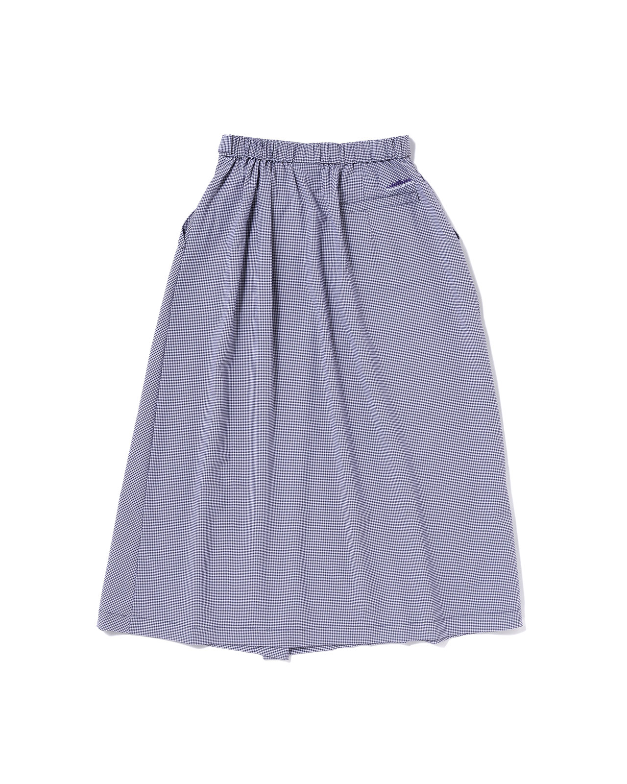 [L's]WRAPPED SKIRT HIGH AIR PERMEABILITY CHECK/ラップスカート