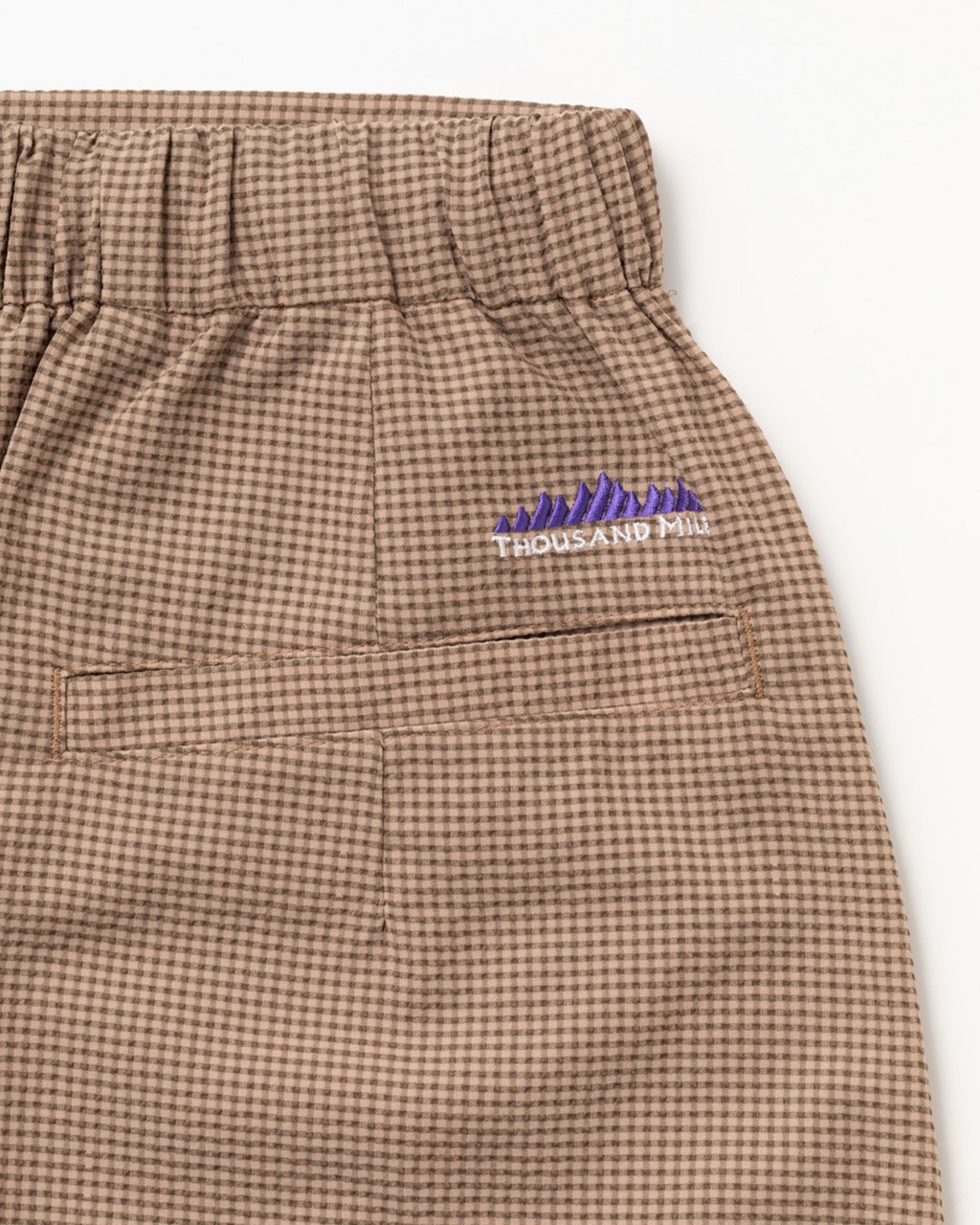 [L's]WRAPPED SKIRT HIGH AIR PERMEABILITY CHECK/ラップスカート