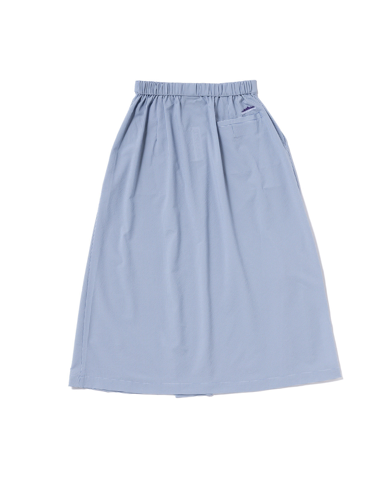 [L's]WRAPPED SKIRT HIGH AIR PERMEABILITY CHECK/ラップスカート