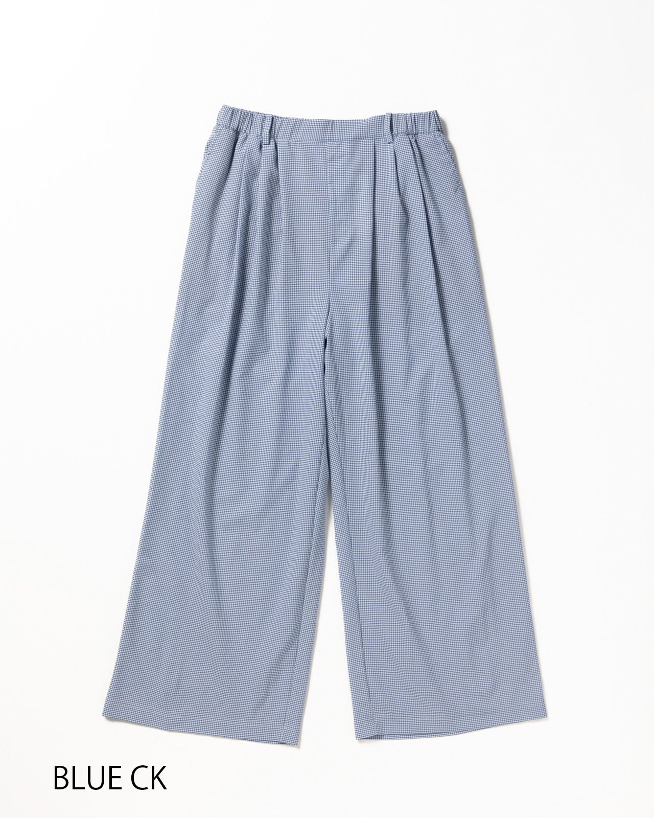 B.T.S.J. LESMILS（レスミルズ）ロングパンツ L's]LONG WIDE PANTS HIGH AIR PERMEABILITY CHECK/ロングワイドパンツ