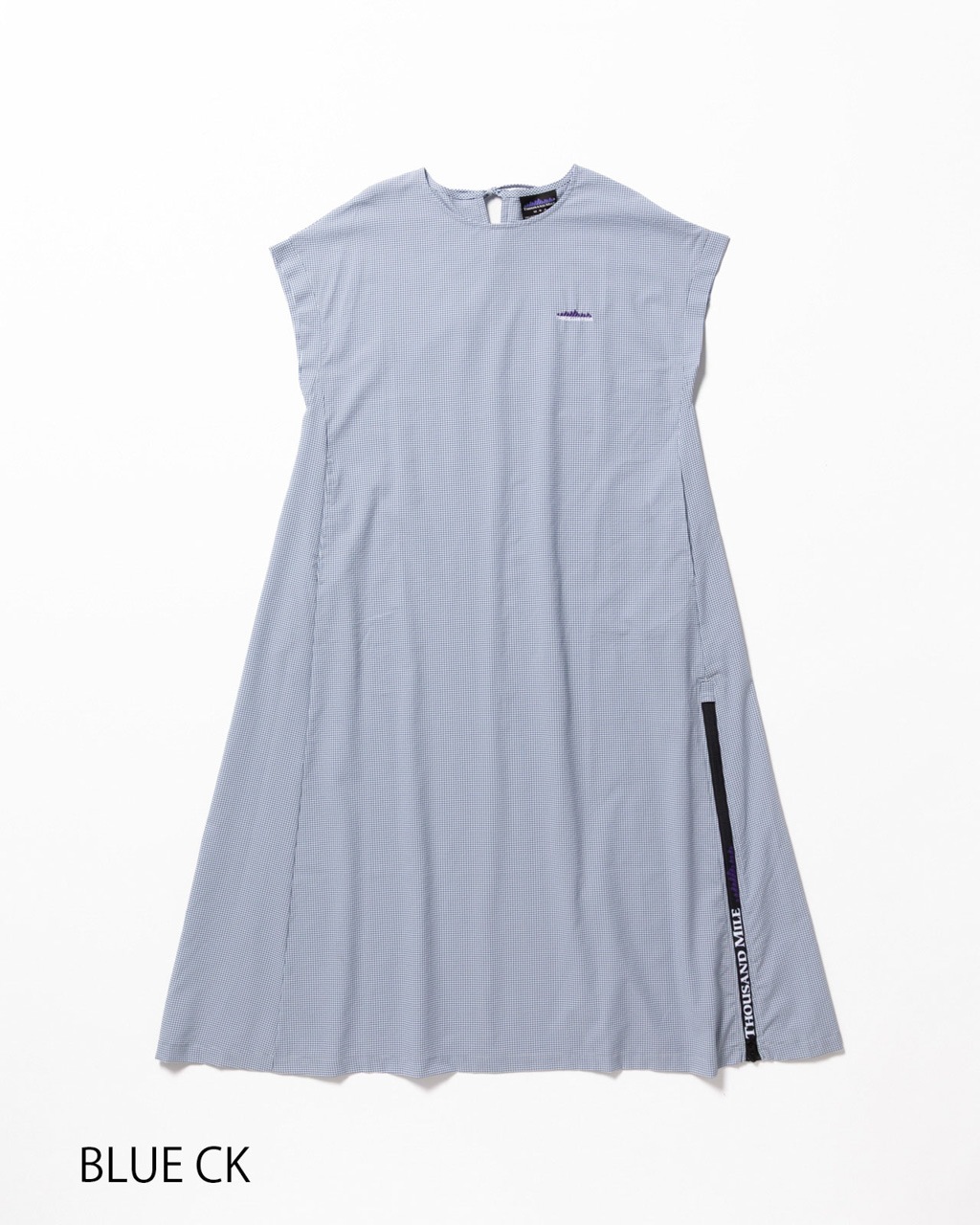 [L's]FRENCH SLEEVE OP HIGH AIR PERMEABILITY CHECK/フレンチスリーブ ワンピース
