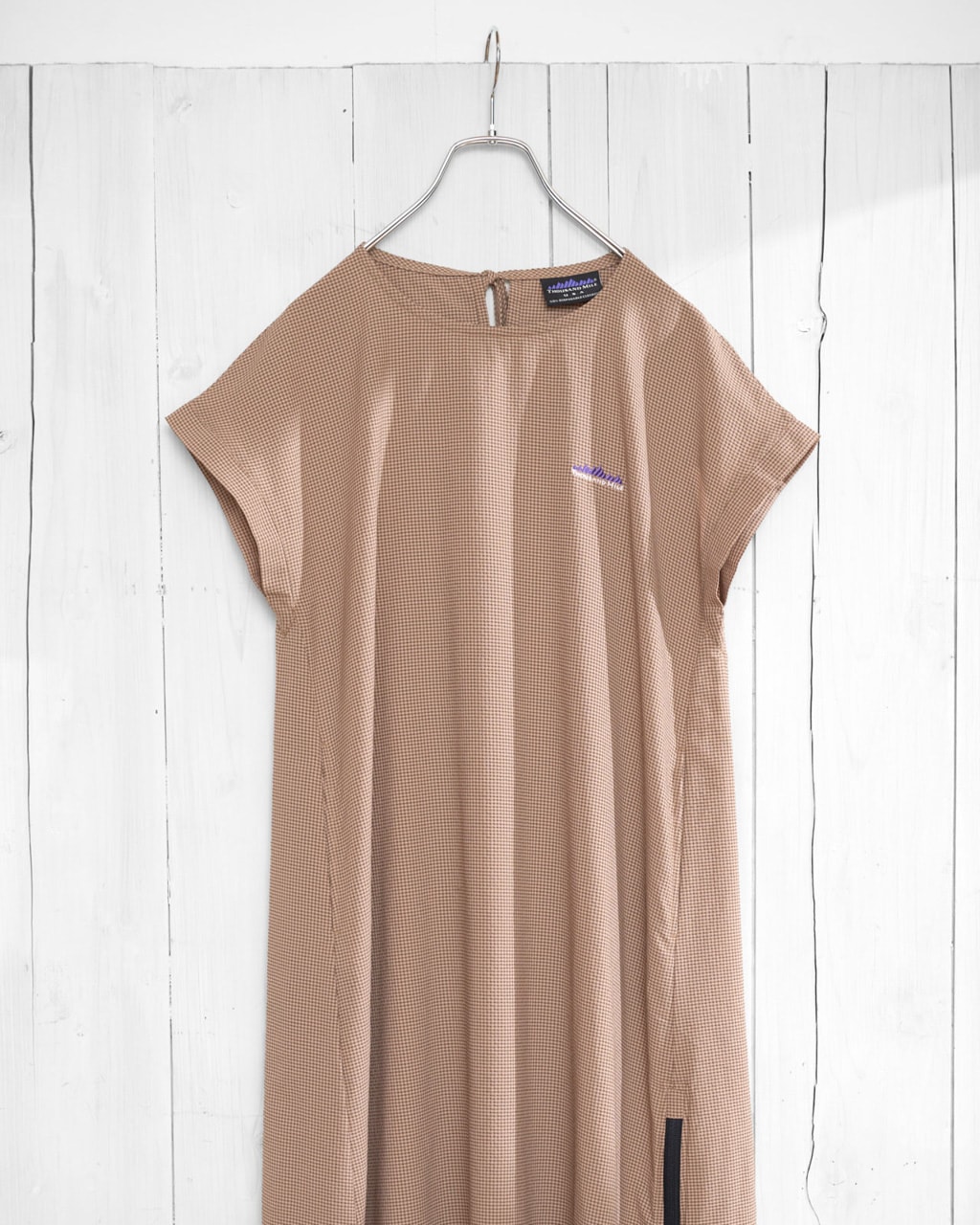 L's]FRENCH SLEEVE OP HIGH AIR PERMEABILITY CHECK/フレンチスリーブ