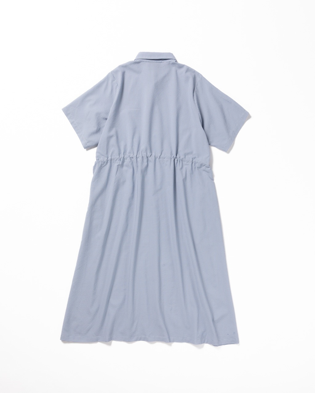 [L's]SHORT SLEEVE SNAP OP HIGH AIR PERMEABILITY CHECK/ショートスリーブスナップワンピース