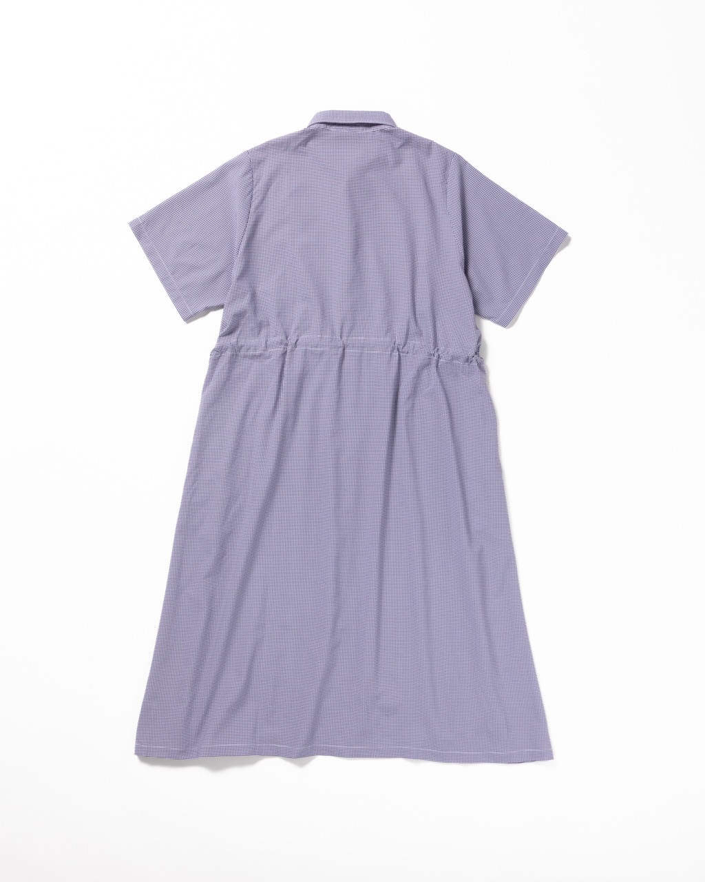 [L's]SHORT SLEEVE SNAP OP HIGH AIR PERMEABILITY CHECK/ショートスリーブスナップワンピース