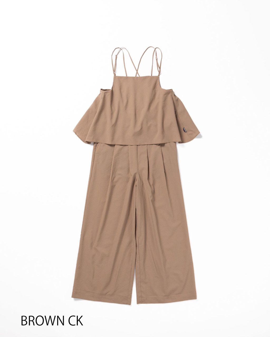 L's]CAMISOLE SALOPETTE HIGH AIR PERMEABILITY CHECK/キャミソール