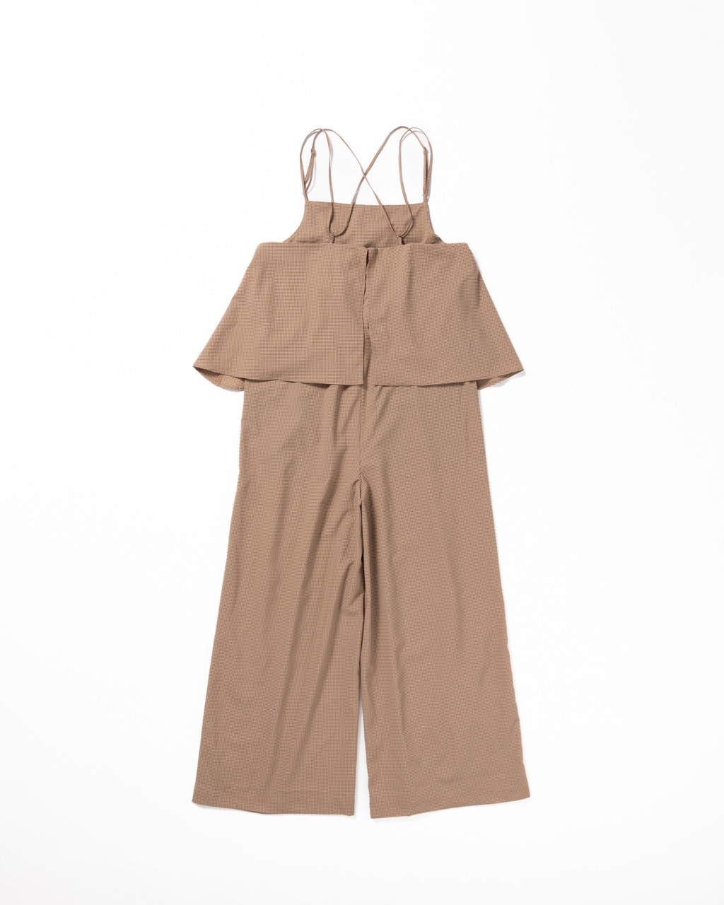 [L's]CAMISOLE SALOPETTE HIGH AIR PERMEABILITY CHECK/キャミソールサロペット