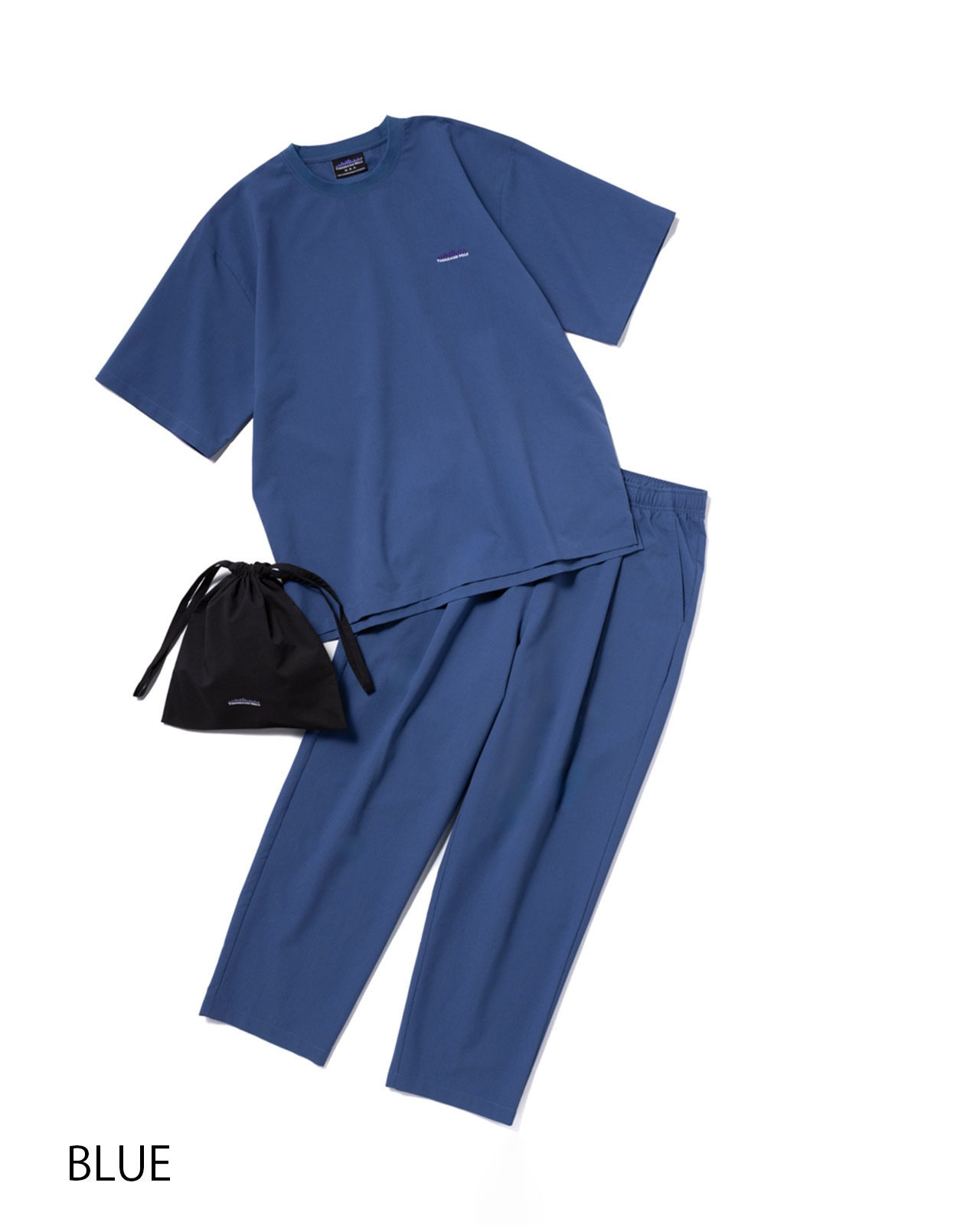 M's]SHORT SLEEVE T-SHIRT & LONG PANTS SET HIGH AIR PERMEABILITY