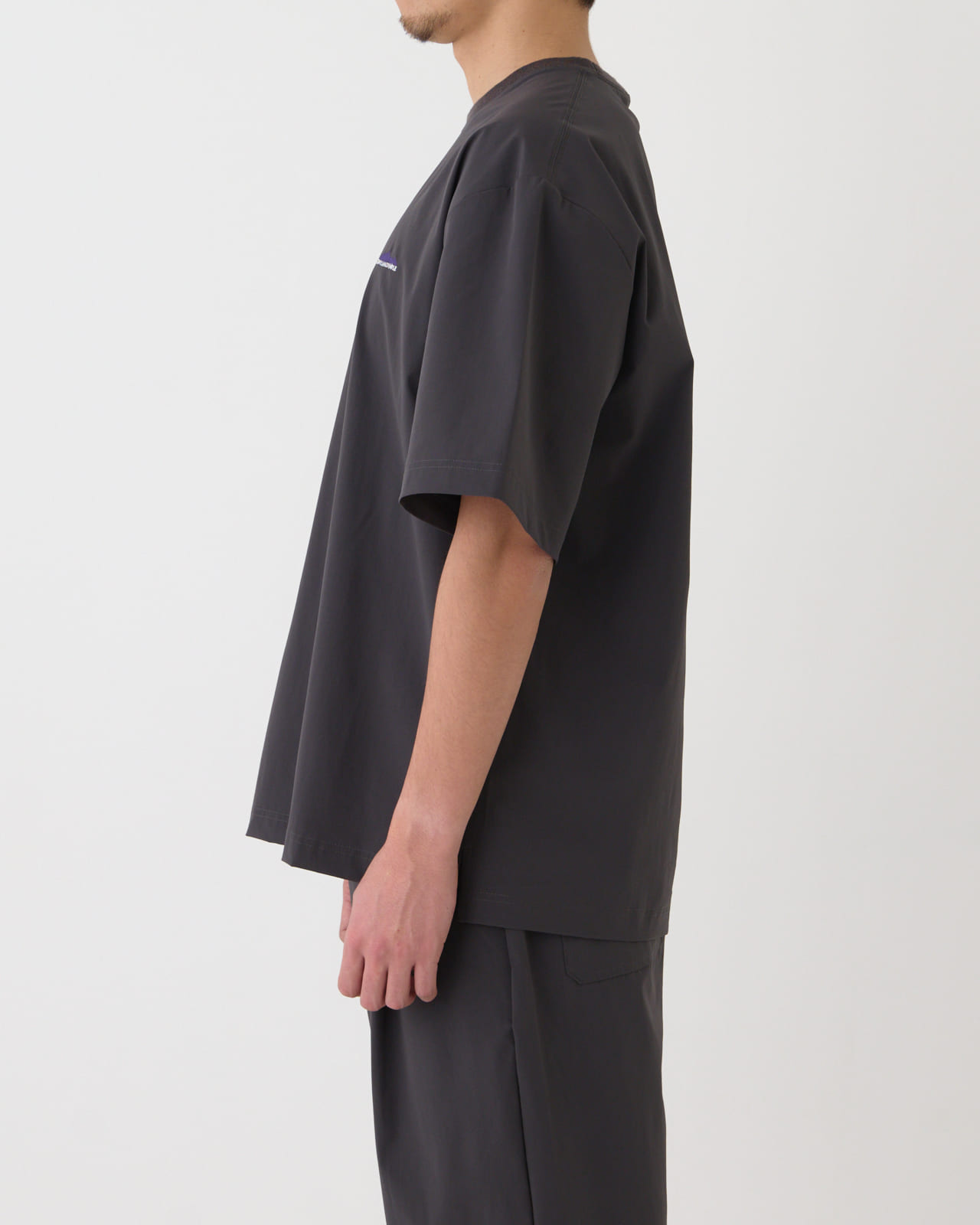 【M's】SHORT SLEEVE T-SHIRT & LONG PANTS SET NYLON・POLYURETHANE/ショートスリーブ Tシャツ＆ロングパンツ セット ナイロン・ポリウレタン