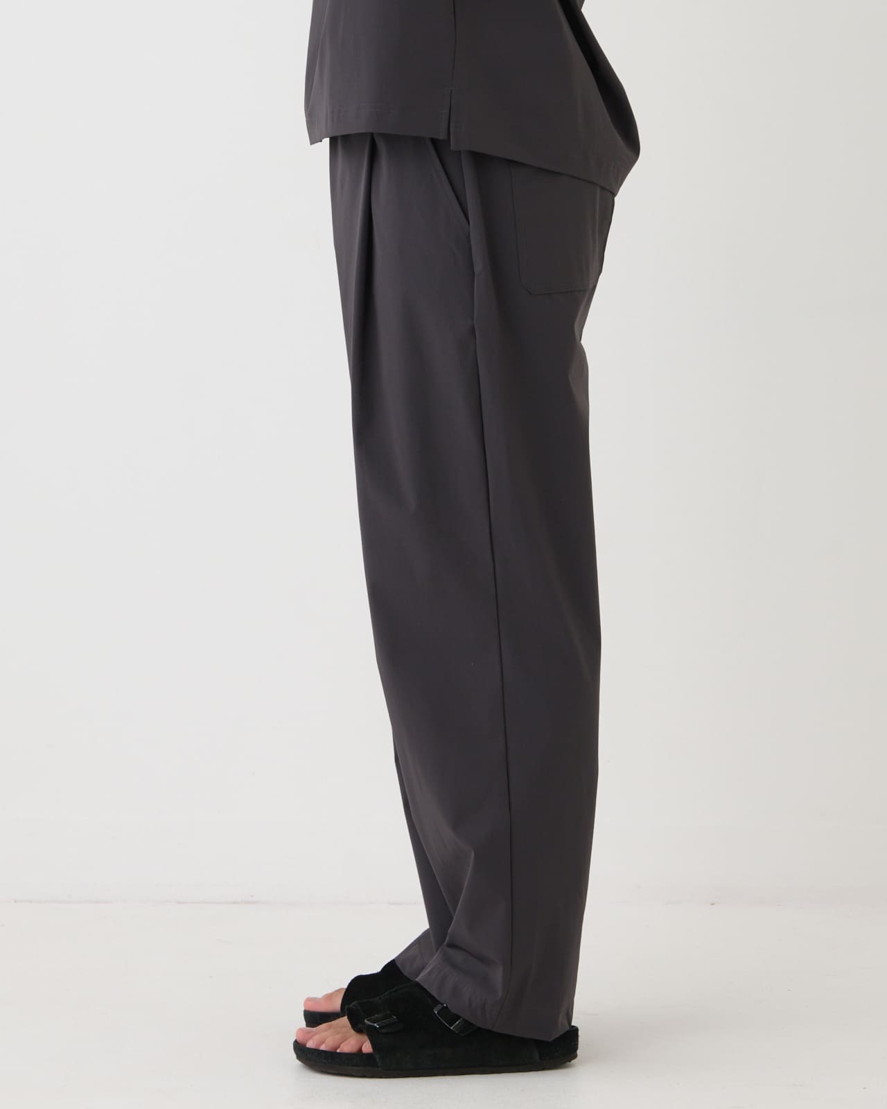 【M's】SHORT SLEEVE T-SHIRT & LONG PANTS SET NYLON・POLYURETHANE/ショートスリーブ Tシャツ＆ロングパンツ セット ナイロン・ポリウレタン