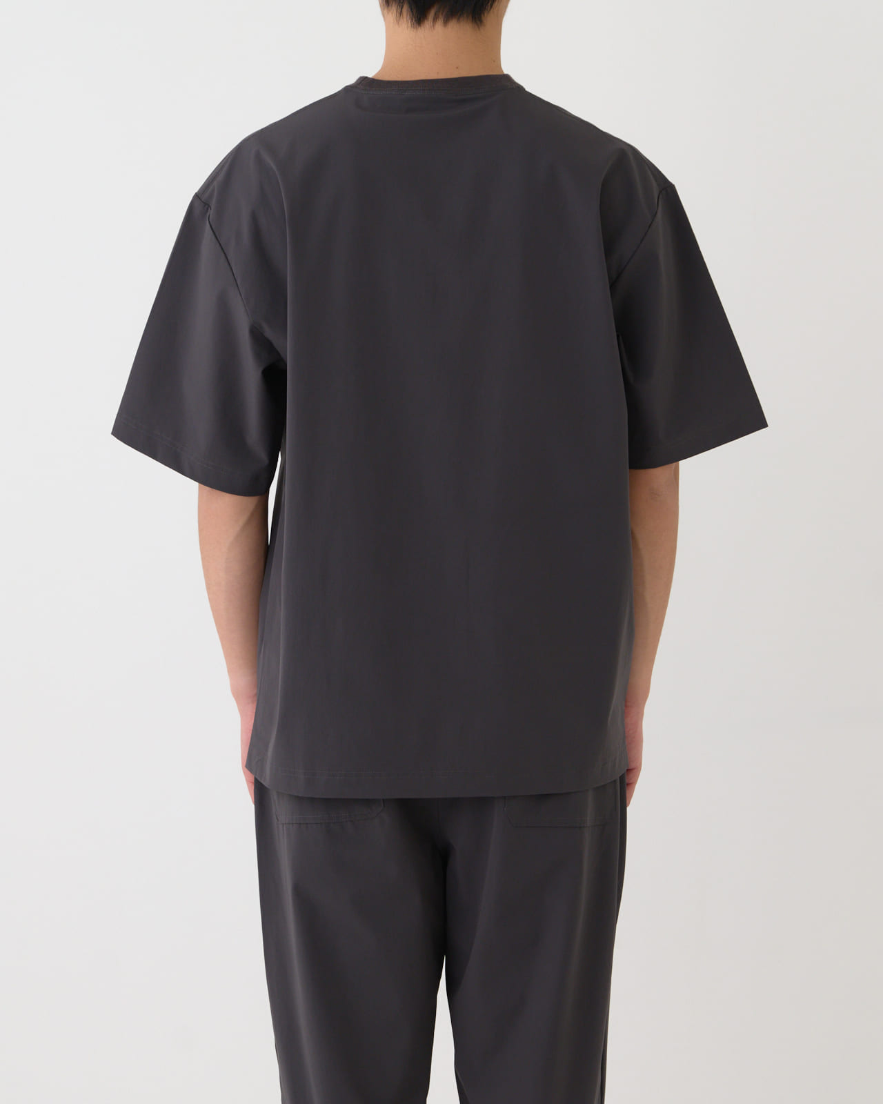 【M's】SHORT SLEEVE T-SHIRT & LONG PANTS SET NYLON・POLYURETHANE/ショートスリーブ Tシャツ＆ロングパンツ セット ナイロン・ポリウレタン