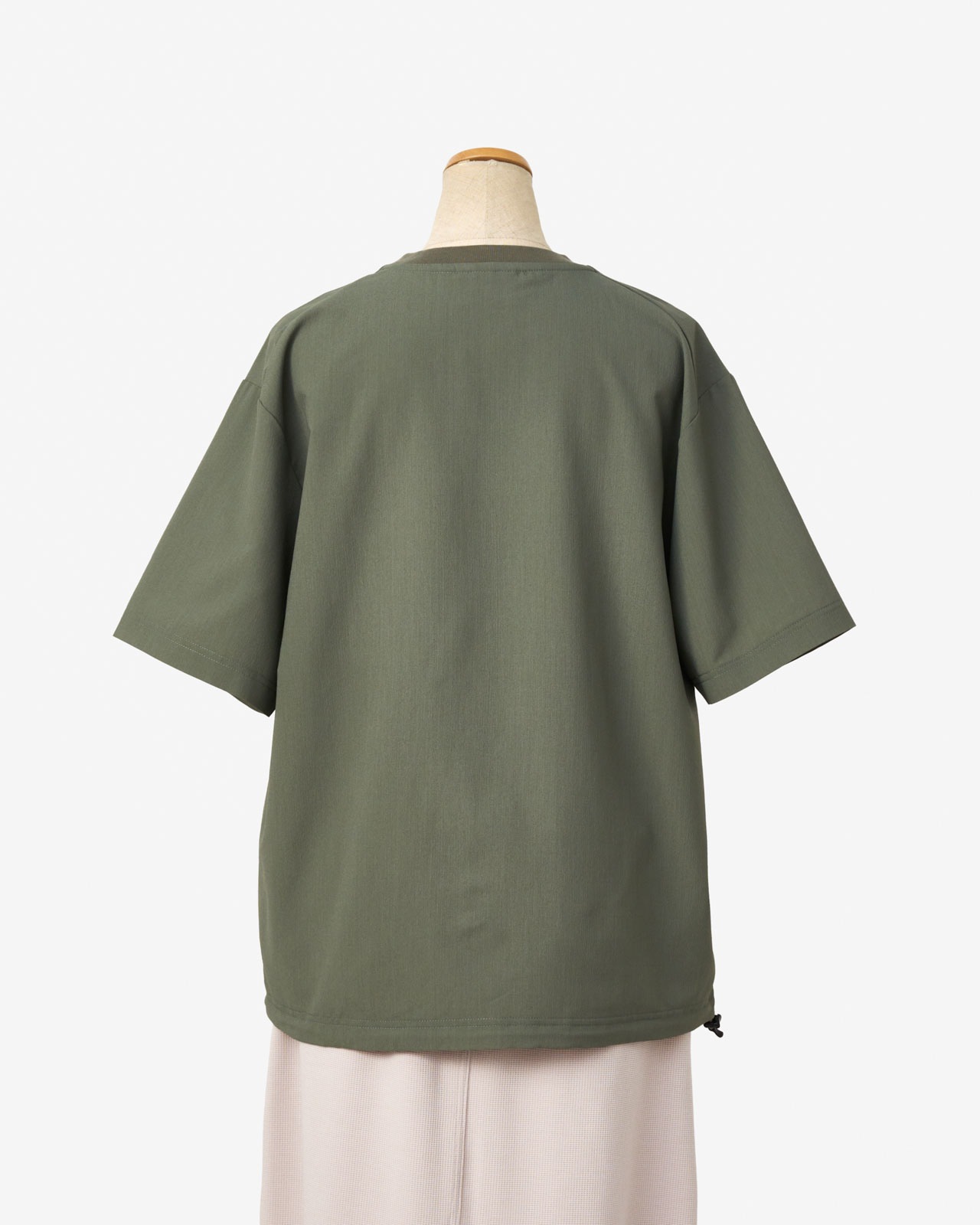 [UNISEX]SHORT SLEEVE DRAWCOAD T-SHIRT HIGH AIR PERMEABILITY/ショートスリーブドローコードTシャツ