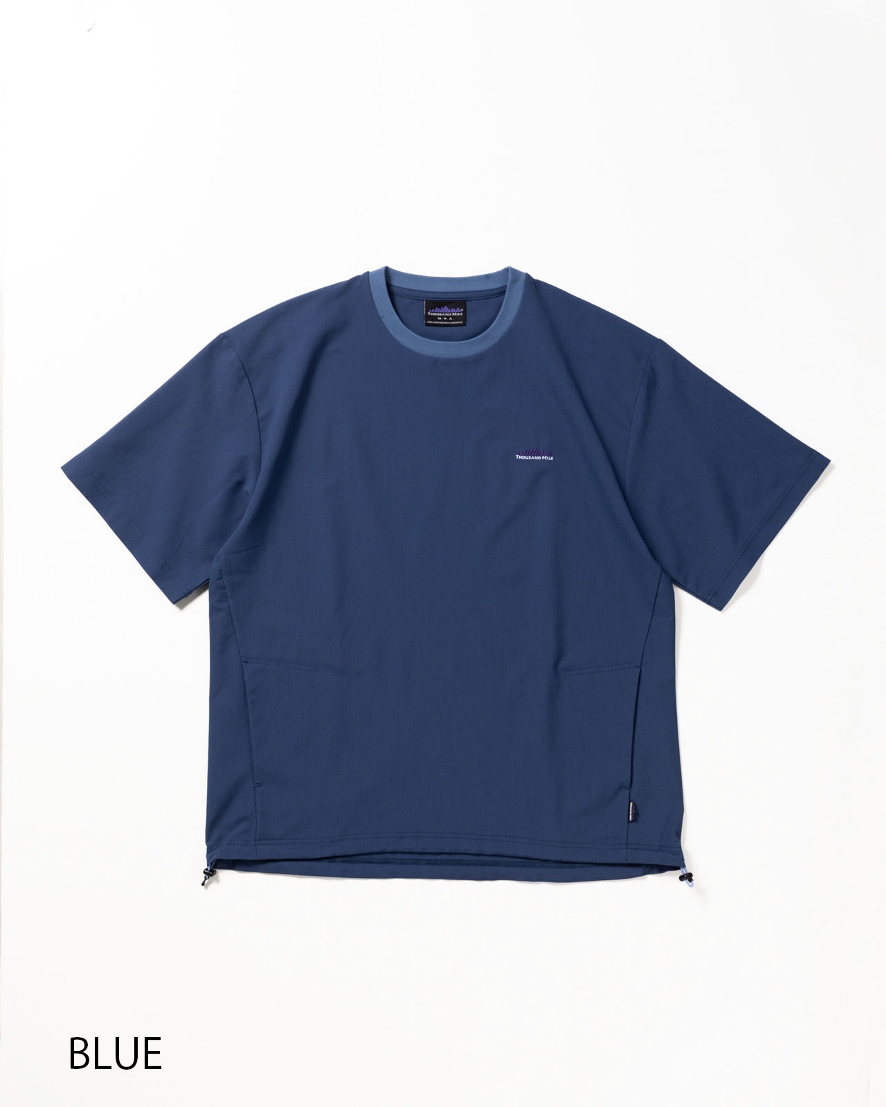 [UNISEX]SHORT SLEEVE DRAWCOAD T-SHIRT HIGH AIR PERMEABILITY/ショートスリーブドローコードTシャツ