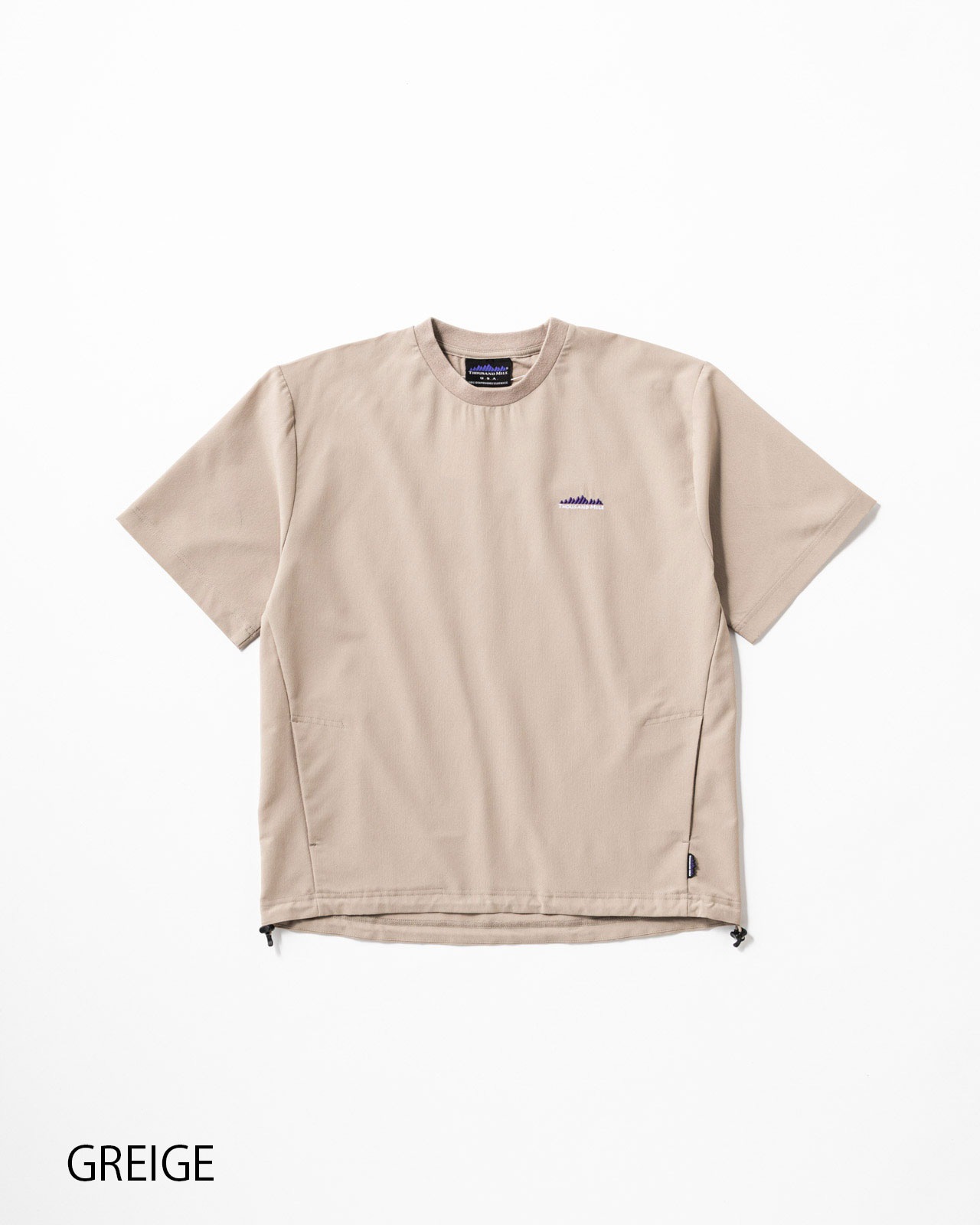[UNISEX]SHORT SLEEVE DRAWCOAD T-SHIRT HIGH AIR PERMEABILITY/ショートスリーブドローコードTシャツ