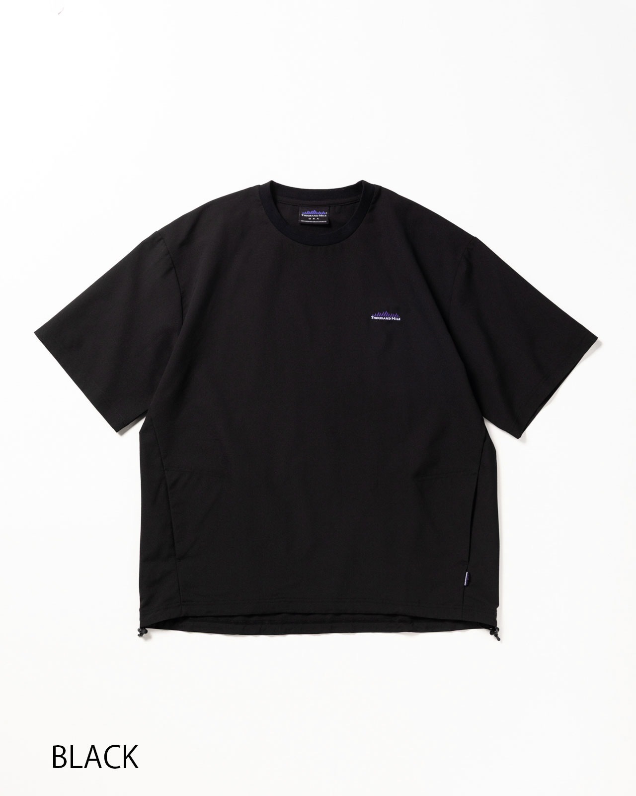 [UNISEX]SHORT SLEEVE DRAWCOAD T-SHIRT HIGH AIR PERMEABILITY/ショートスリーブドローコードTシャツ