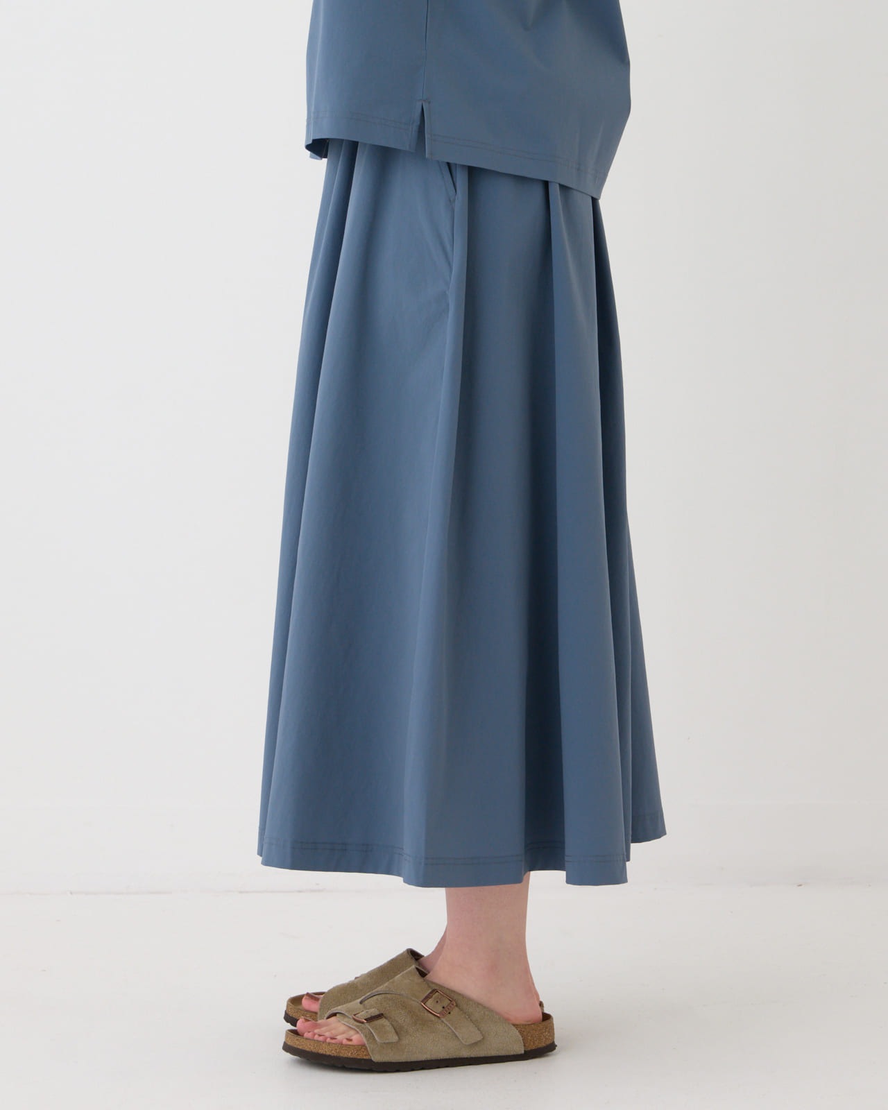 【L's】SHORT SLEEVE T-SHIRT & SKIRT SET NYLON・POLYURETHANE/ショートスリーブＴシャツ＆スカートセット ナイロン・ポリウレタン