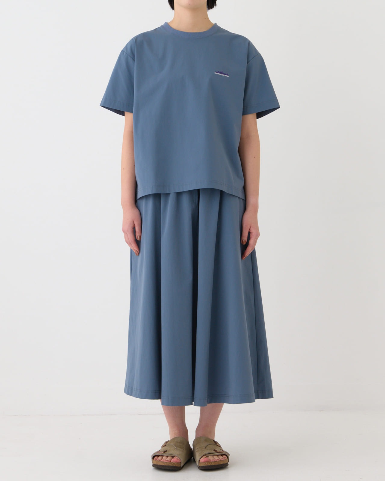 【L's】SHORT SLEEVE T-SHIRT & SKIRT SET NYLON・POLYURETHANE/ショートスリーブＴシャツ＆スカートセット ナイロン・ポリウレタン