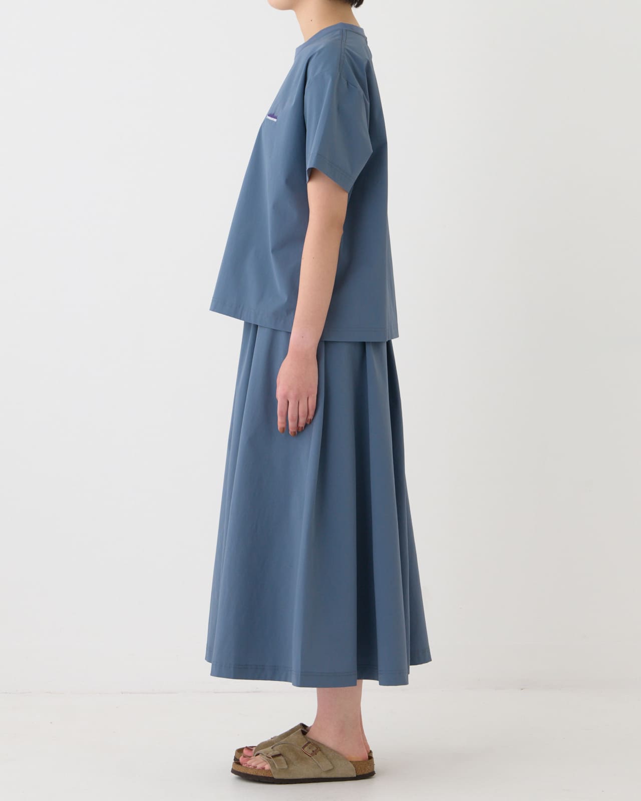 【L's】SHORT SLEEVE T-SHIRT & SKIRT SET NYLON・POLYURETHANE/ショートスリーブＴシャツ＆スカートセット ナイロン・ポリウレタン