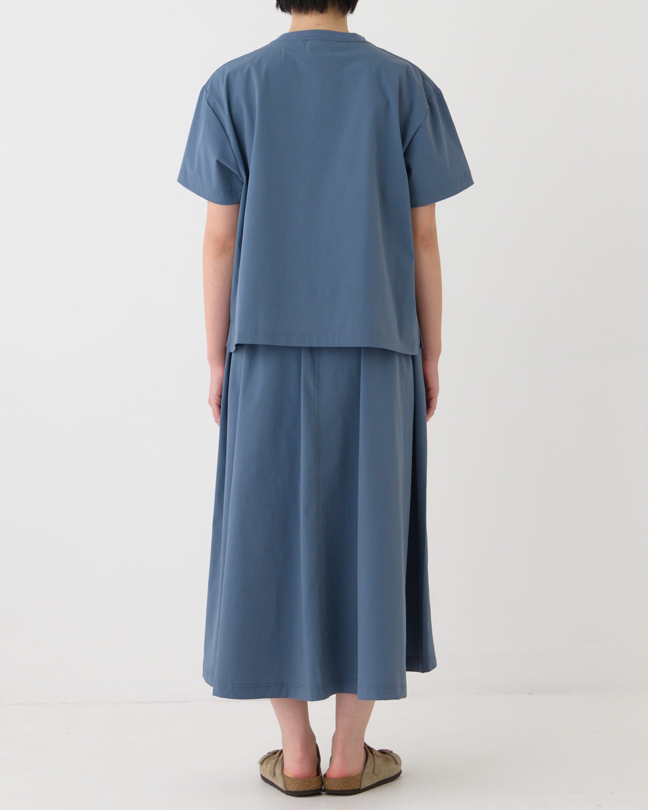 【L's】SHORT SLEEVE T-SHIRT & SKIRT SET NYLON・POLYURETHANE/ショートスリーブＴシャツ＆スカートセット ナイロン・ポリウレタン