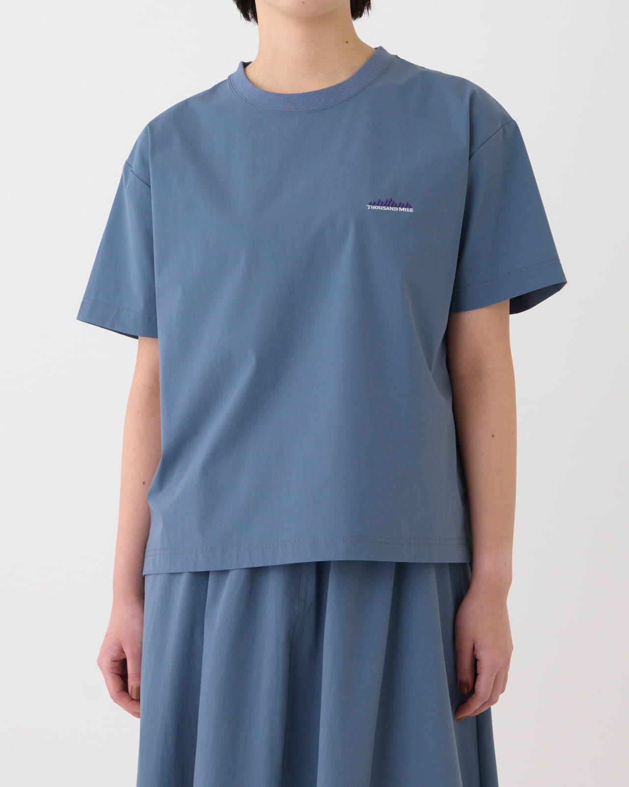 【L's】SHORT SLEEVE T-SHIRT & SKIRT SET NYLON・POLYURETHANE/ショートスリーブＴシャツ＆スカートセット ナイロン・ポリウレタン