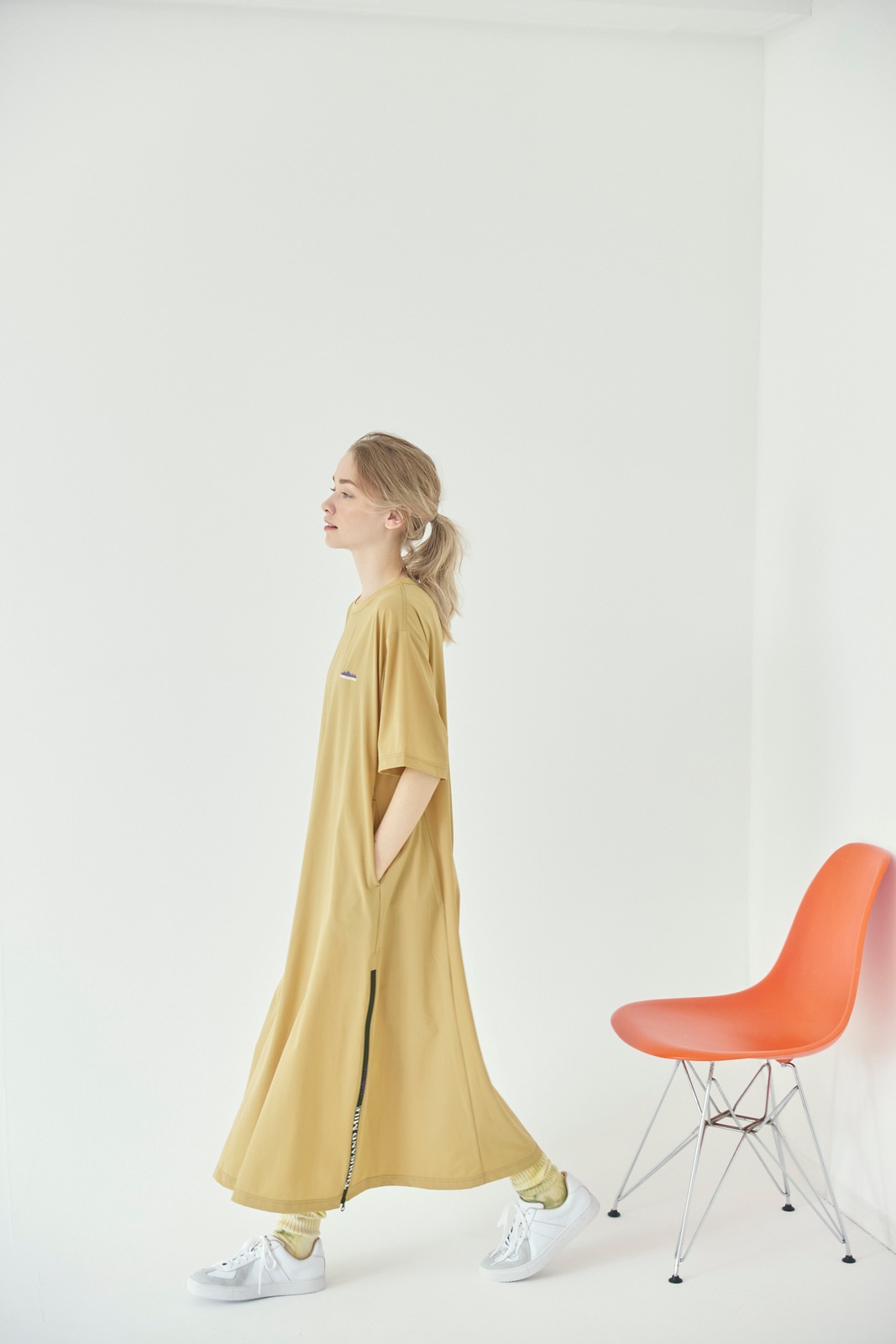【L's】SHORT SLEEVE OP NYLON・POLYURETHANE/ショートスリーブ　ワンピース　ナイロン・ポリウレタン