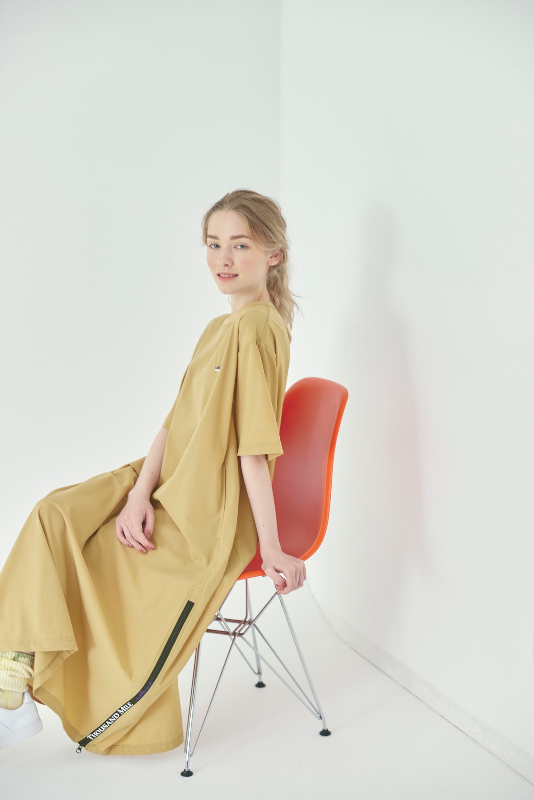【L's】SHORT SLEEVE OP NYLON・POLYURETHANE/ショートスリーブ　ワンピース　ナイロン・ポリウレタン