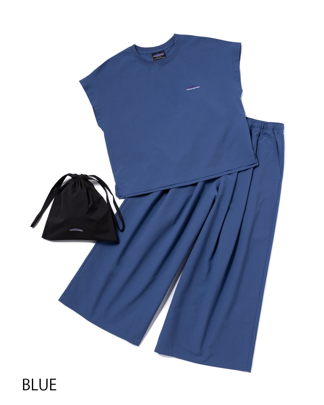 L's]FRENCH SLEEVE SHIRT & LONG PANTS SET HIGH AIR PERMEABILITY
