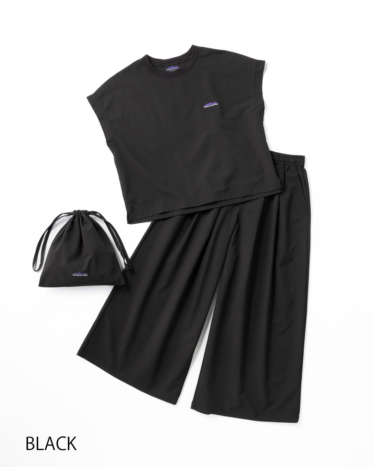 L's]FRENCH SLEEVE SHIRT & LONG PANTS SET HIGH AIR PERMEABILITY