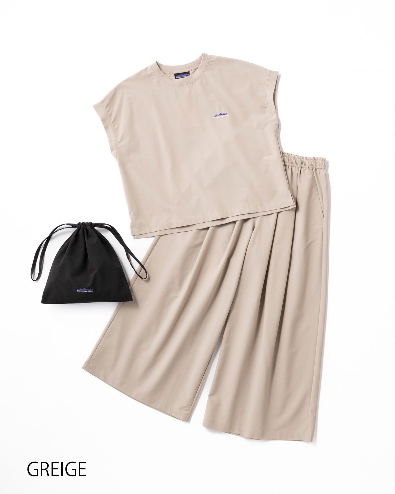 L's]FRENCH SLEEVE SHIRT & LONG PANTS SET HIGH AIR PERMEABILITY