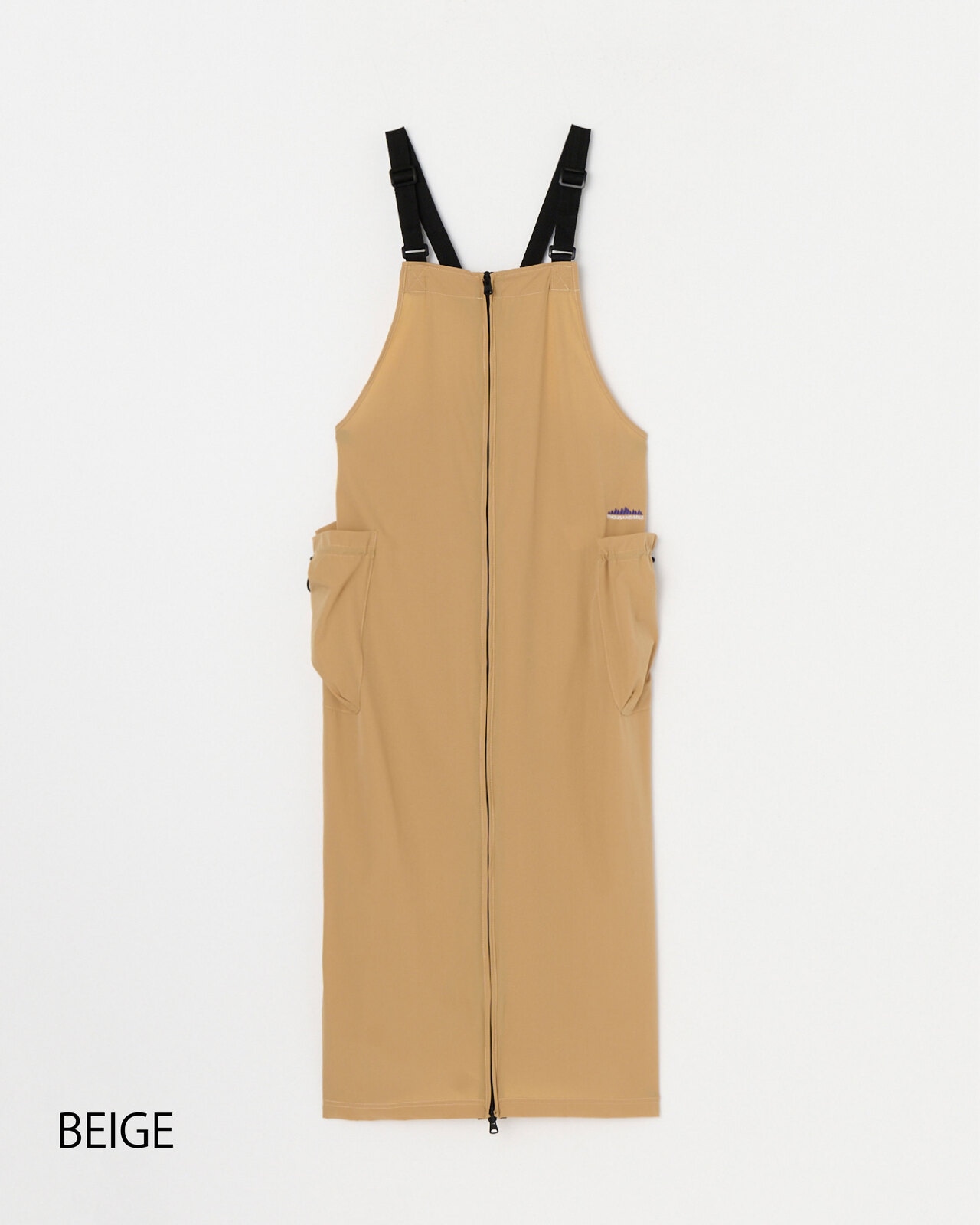 L's】FRONT ZIP SALOPETTE OP NYLON・POLYURETHANE/フロント