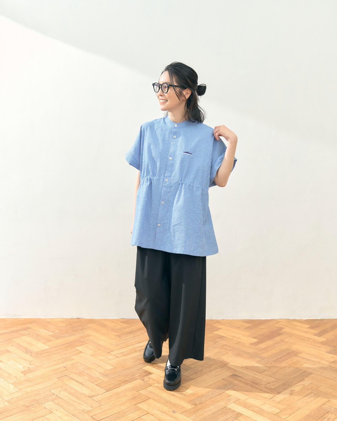 [L's]LONG WIDE PANTS HIGH AIR PERMEABILITY/ロングワイドパンツ