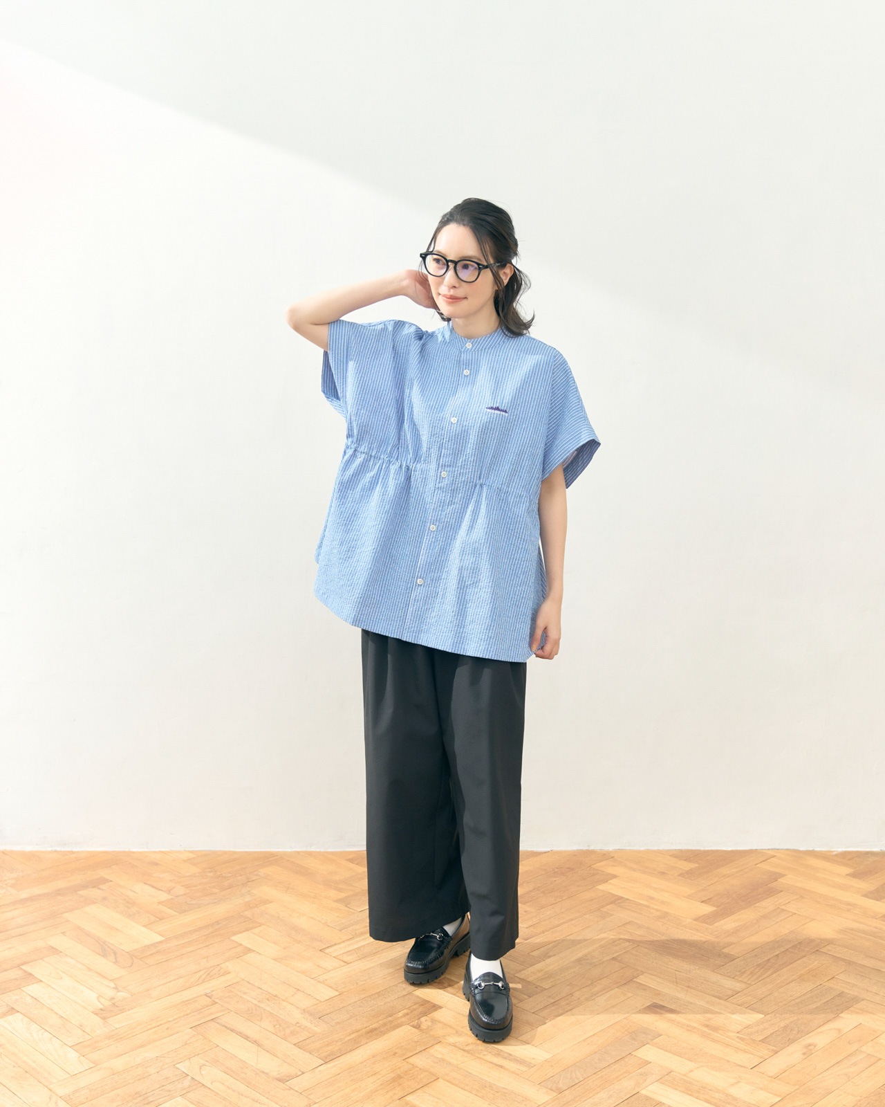[L's]LONG WIDE PANTS HIGH AIR PERMEABILITY/ロングワイドパンツ