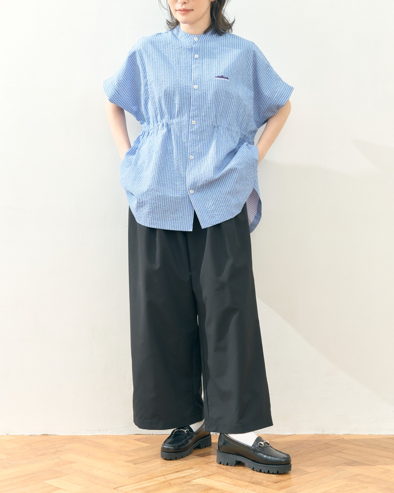 [L's]LONG WIDE PANTS HIGH AIR PERMEABILITY/ロングワイドパンツ