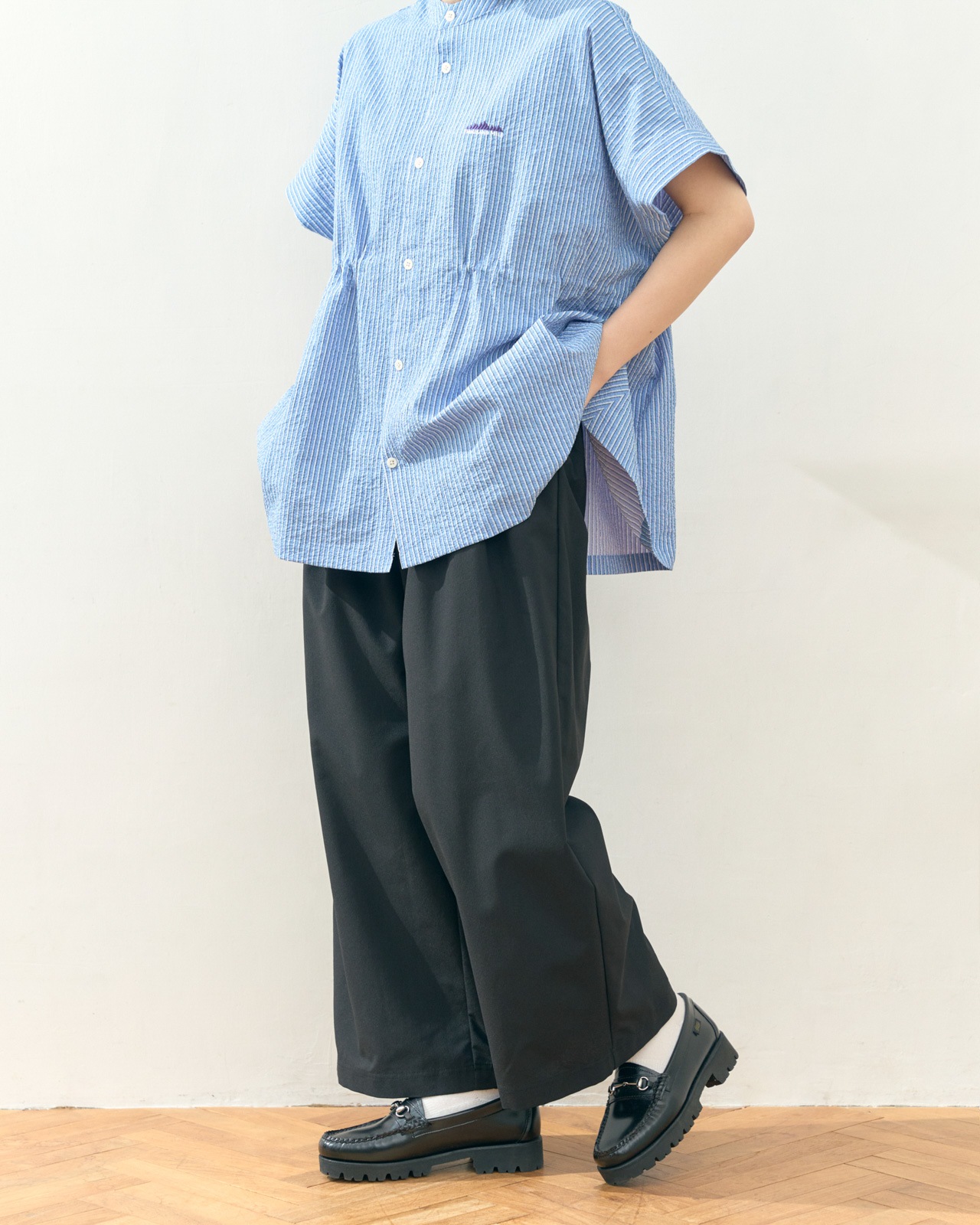 [L's]LONG WIDE PANTS HIGH AIR PERMEABILITY/ロングワイドパンツ