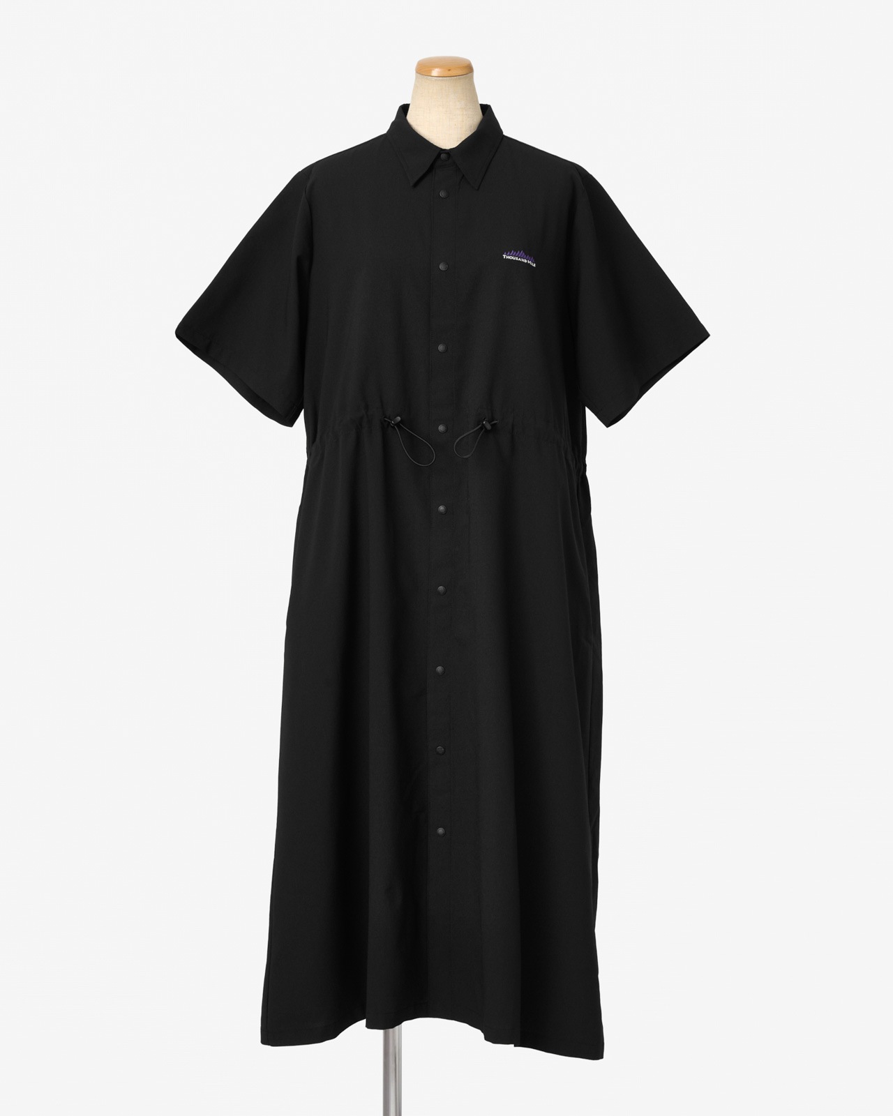 [L's]SHORT SLEEVE SNAP OP HIGH AIR PERMEABILITY/ショートスリーブスナップワンピース