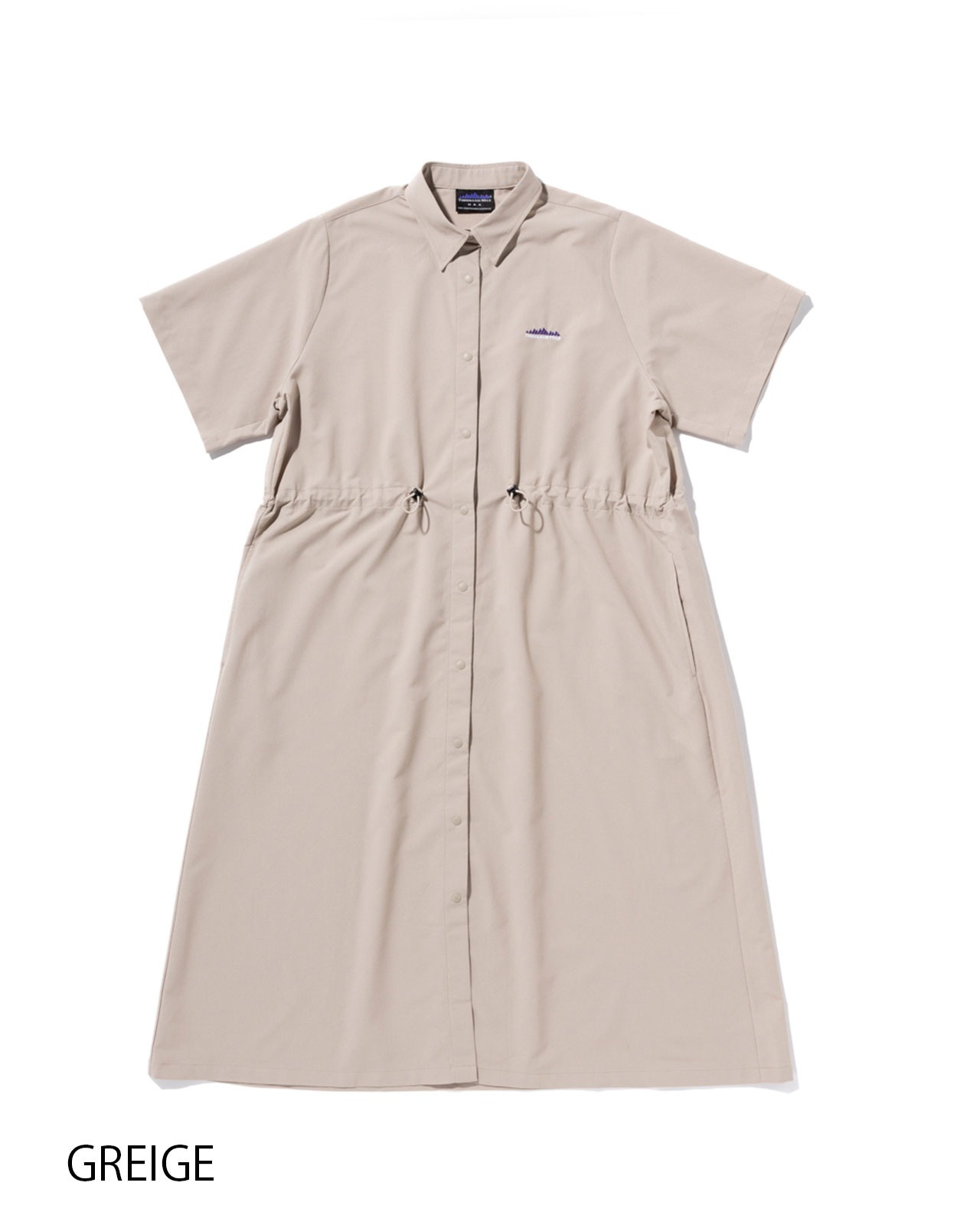 [L's]SHORT SLEEVE SNAP OP HIGH AIR PERMEABILITY/ショートスリーブスナップワンピース