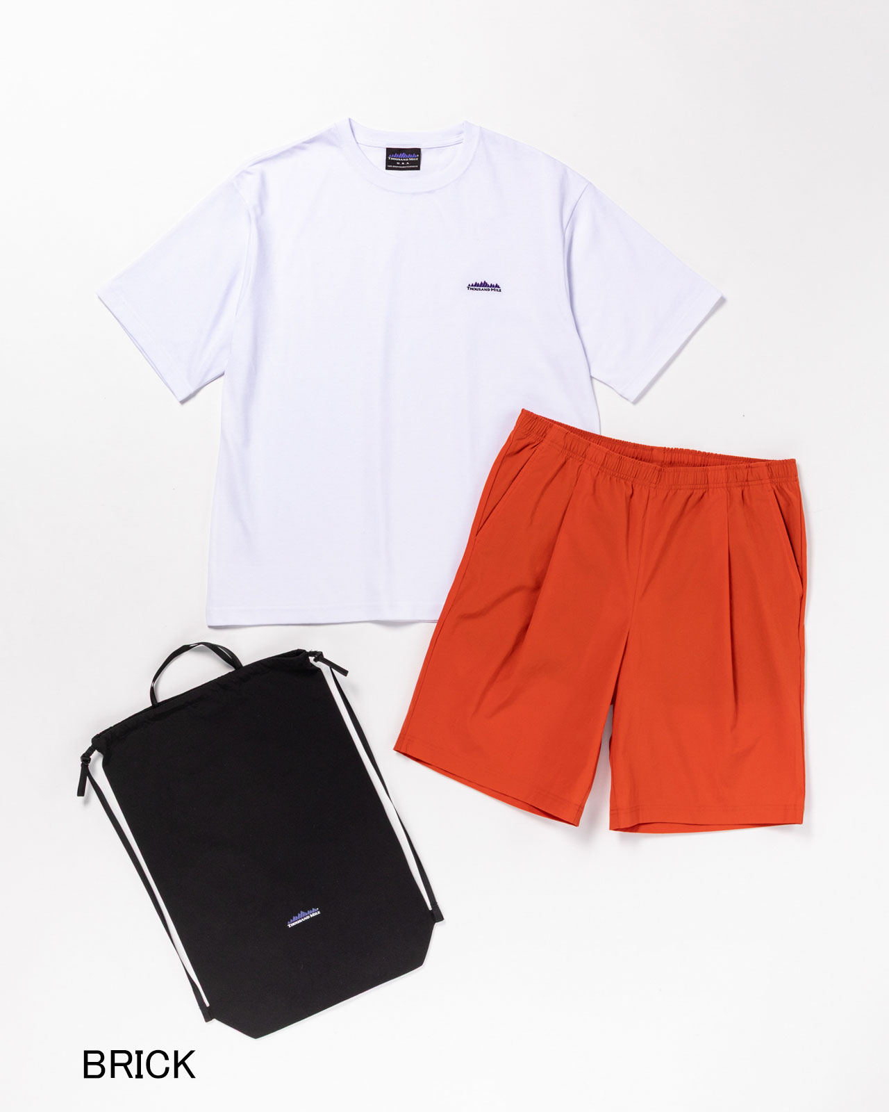 [M's]SHORT SLEEVE T-SHIRT & SHORT PANTS SET T/C JERSEY + NY/PU/ショートスリーブTシャツ&ショートパンツ セット