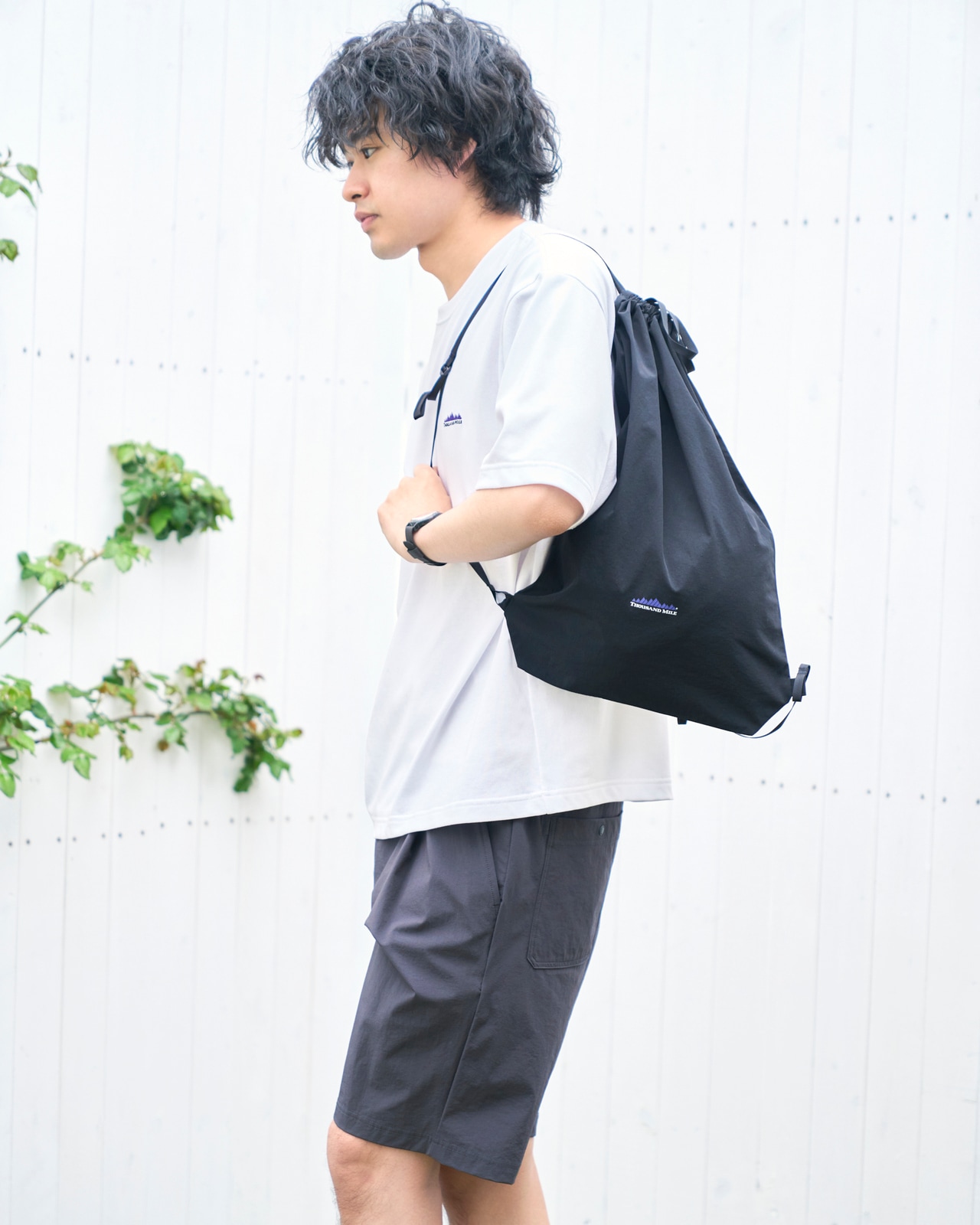 M's]SHORT SLEEVE T-SHIRT & SHORT PANTS SET T/C JERSEY + NY/PU
