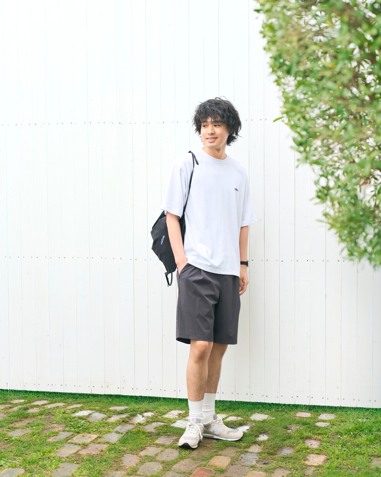 [M's]SHORT SLEEVE T-SHIRT & SHORT PANTS SET T/C JERSEY + NY/PU/ショートスリーブTシャツ&ショートパンツ セット